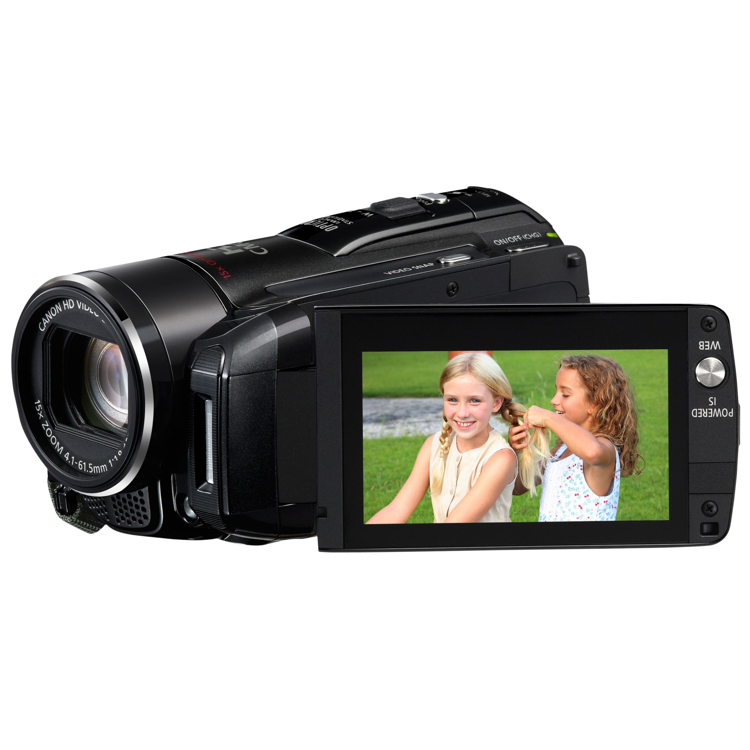 Canon HF M36 8GB Flash Drive SD Camcorder, Black at JohnLewis