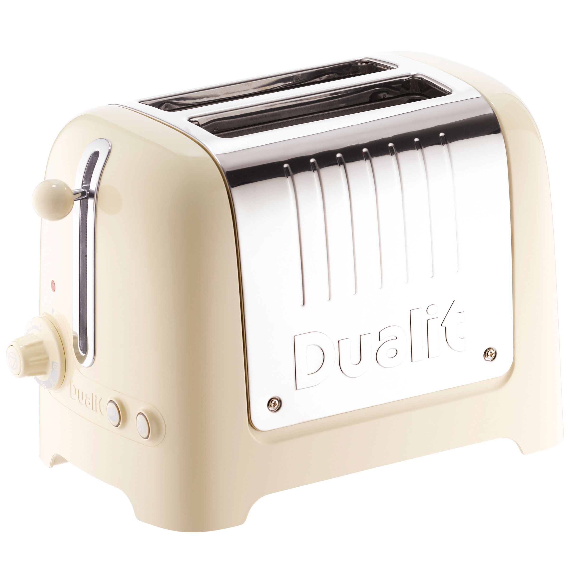 Dualit 26262 2-Slot Peek and Pop Toaster, Gloss Cream