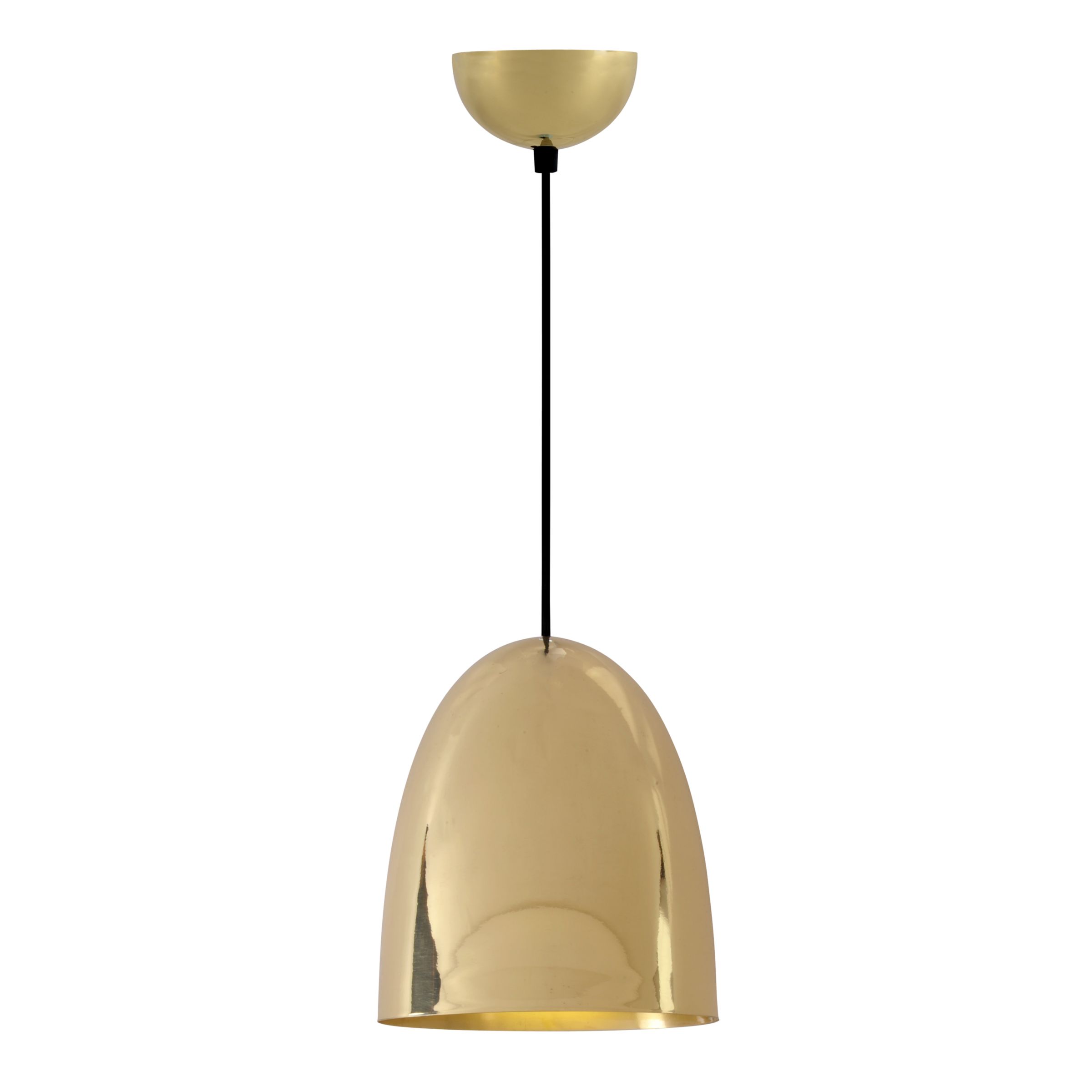 Original BTC Stanley Brass Ceiling Light, Medium, FP457 at John Lewis