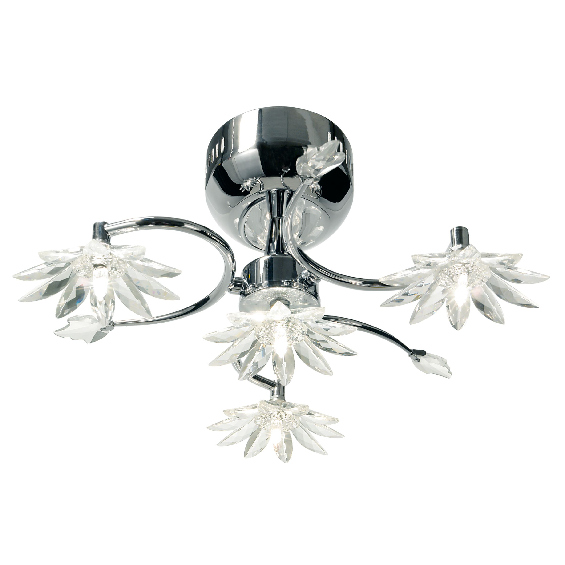 John Lewis Tilly Ceiling Light, 4 Arm