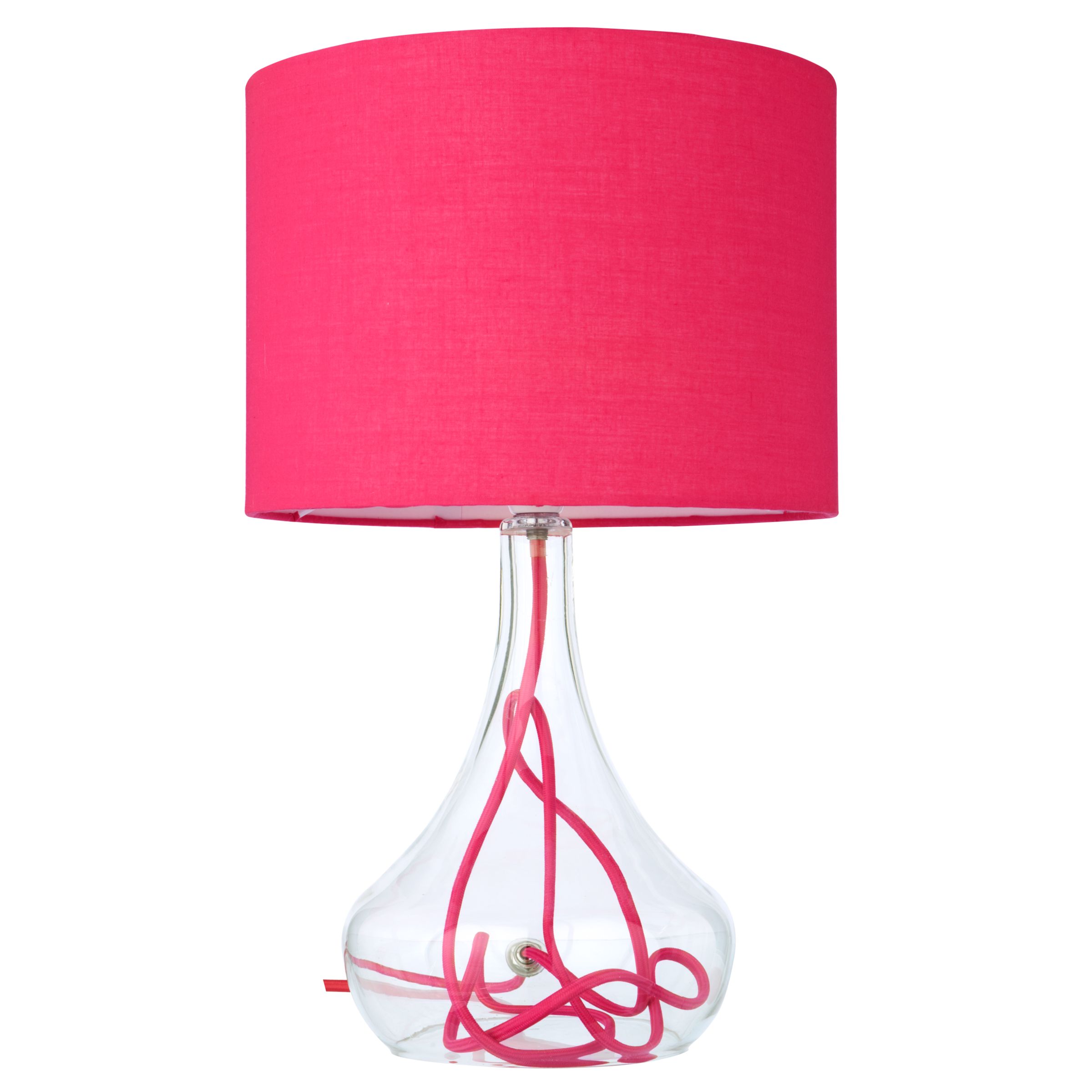 John Lewis Jolie Table Lamp, Pink