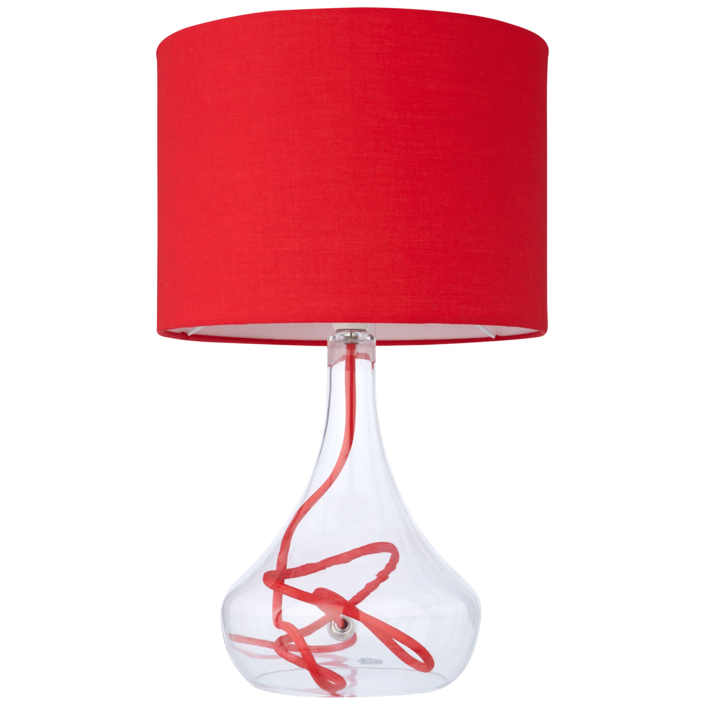 John Lewis Jolie Table Lamp, Red