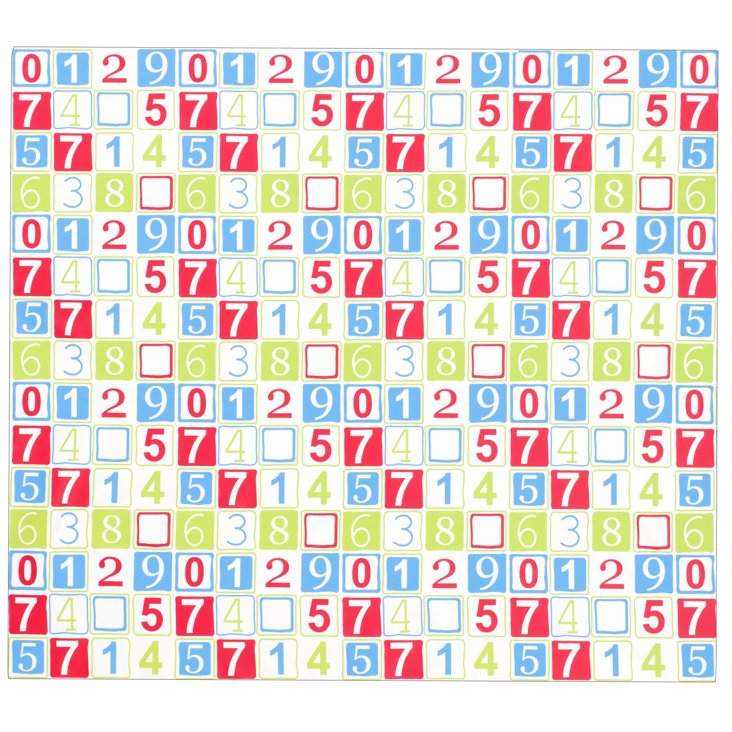 John Lewis Baby Number Splash Mat, Multicoloured