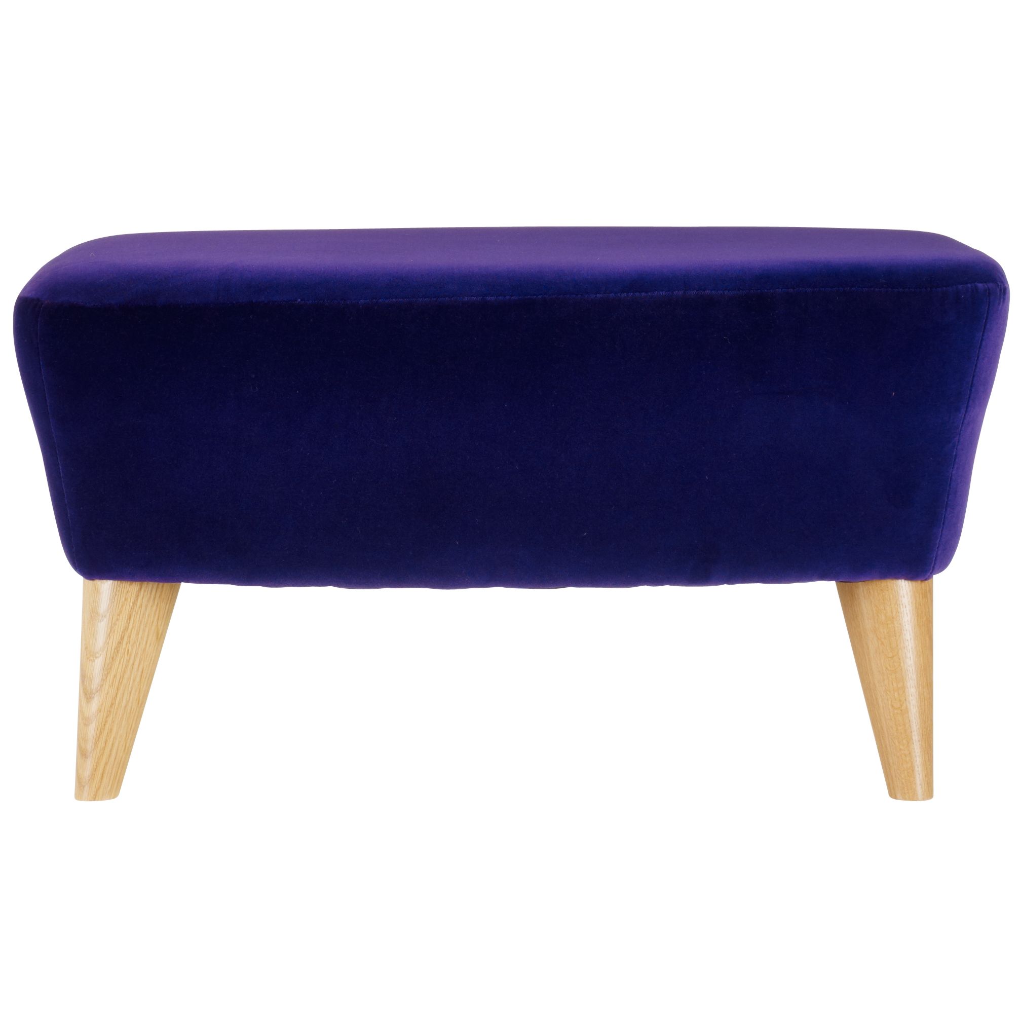 John Lewis Princess Alice Footstool, Purple at John Lewis