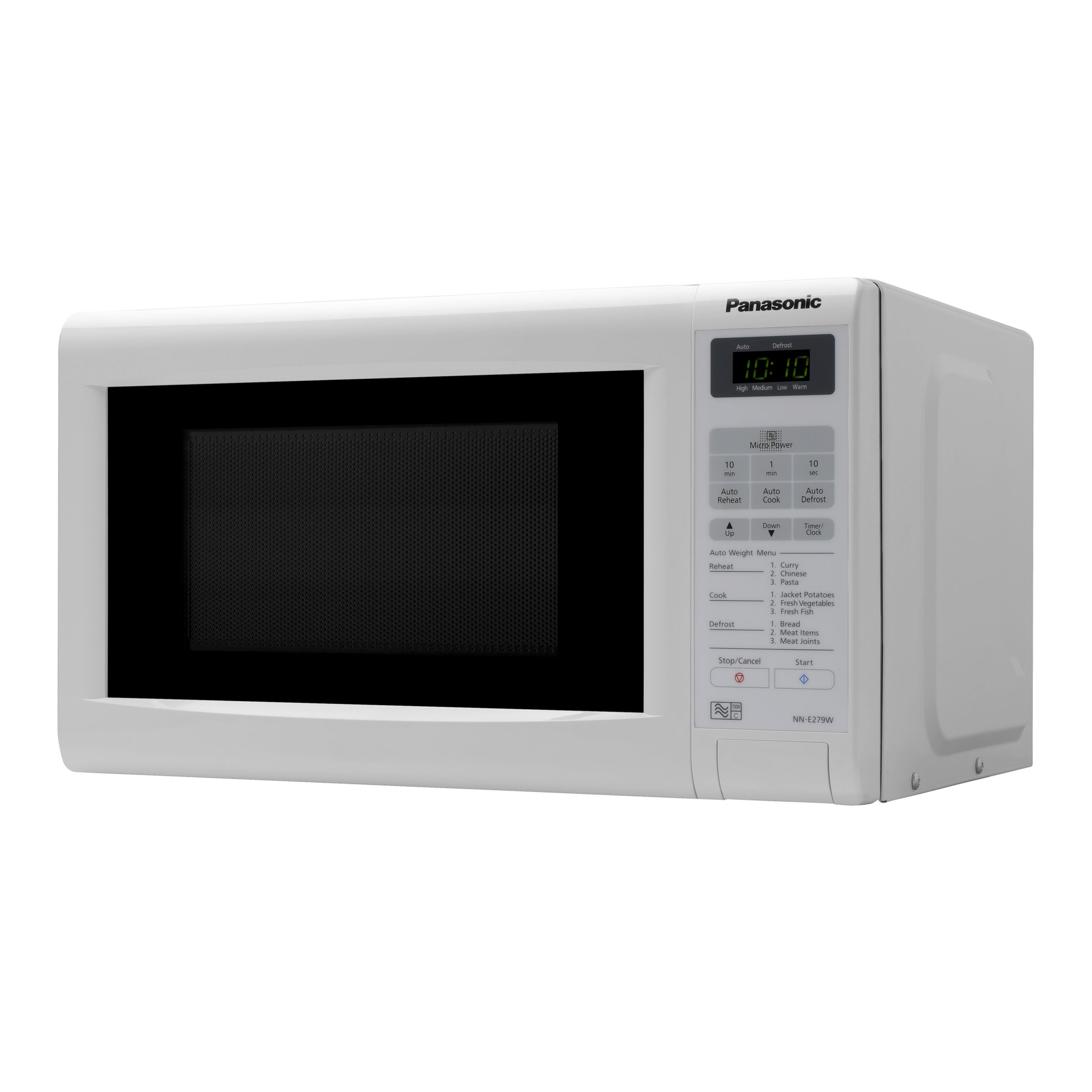 Panasonic NR-B30FG1WB Fridge Freezer and E279WMBPQ Microwave Oven, White