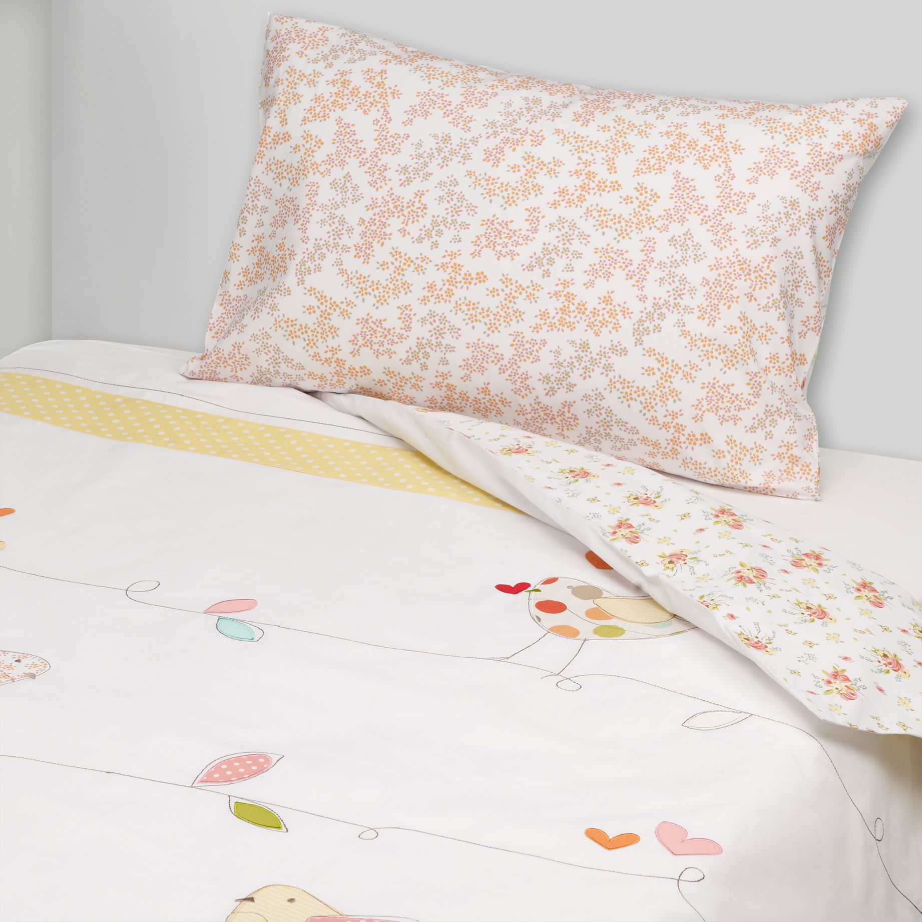 John Lewis Blossom Cotbed Duvet Cover and