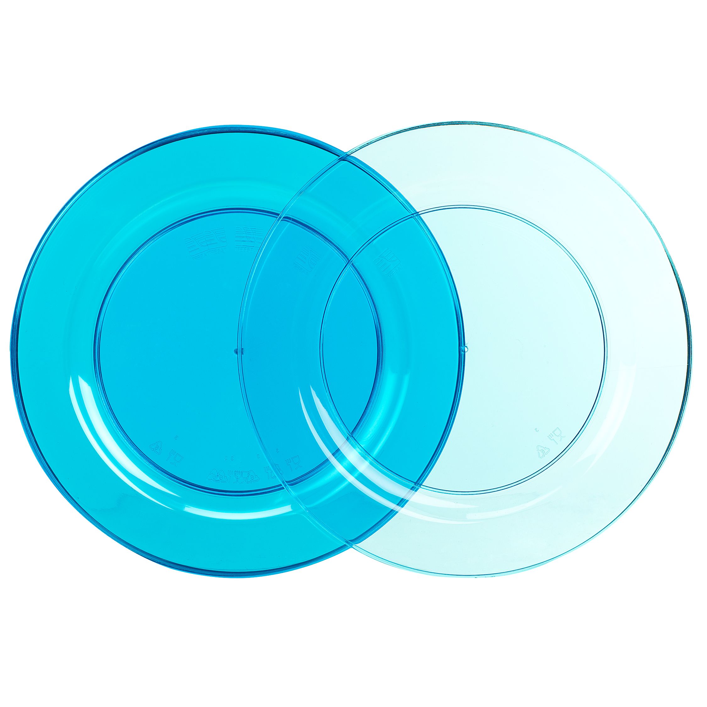 Mozaik Plates, Turquoise, Pack of 6