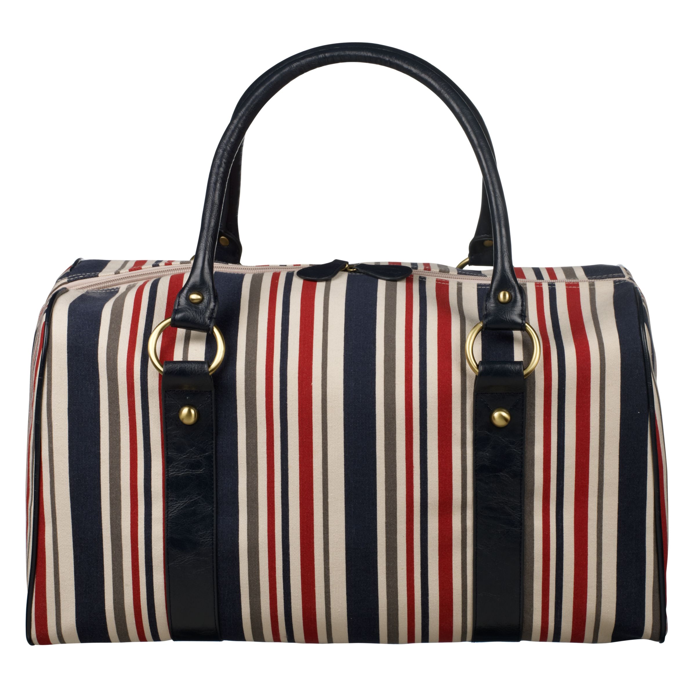 John Lewis Catrin Stripe Holdall, Multicolour
