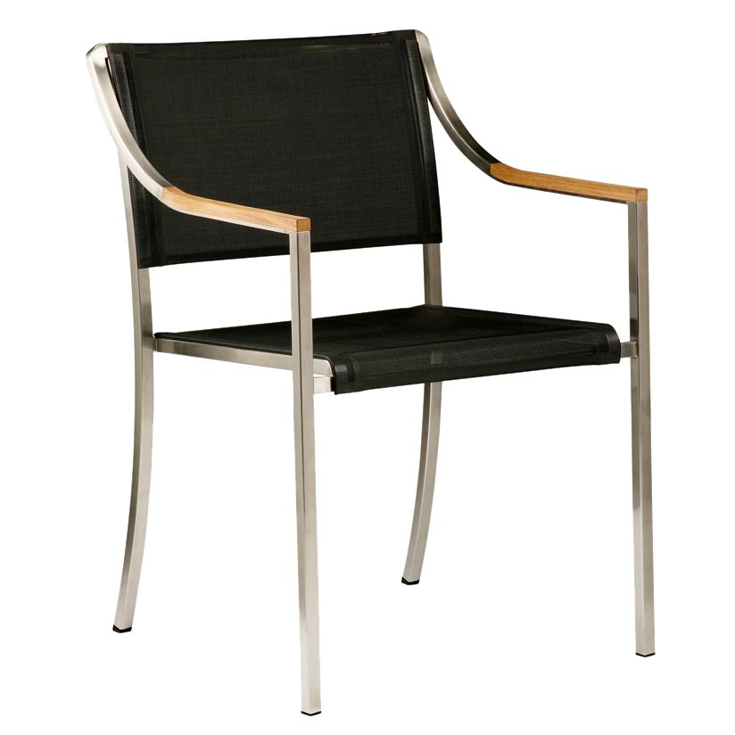 Barlow Tyrie Quattro Stacking Armchair, Charcoal at John Lewis