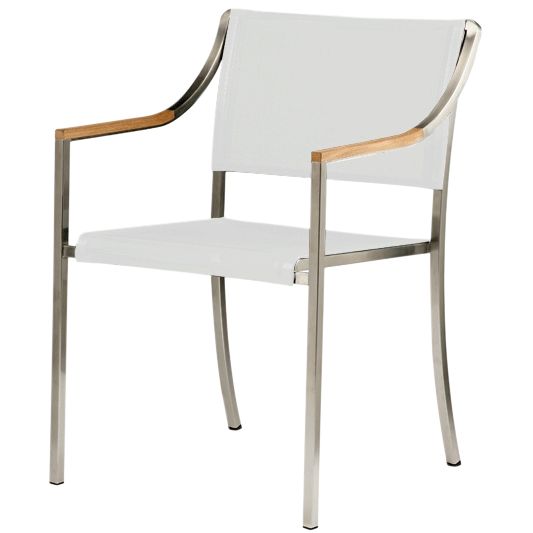 Barlow Tyrie Quattro Stacking Armchair, White at John Lewis