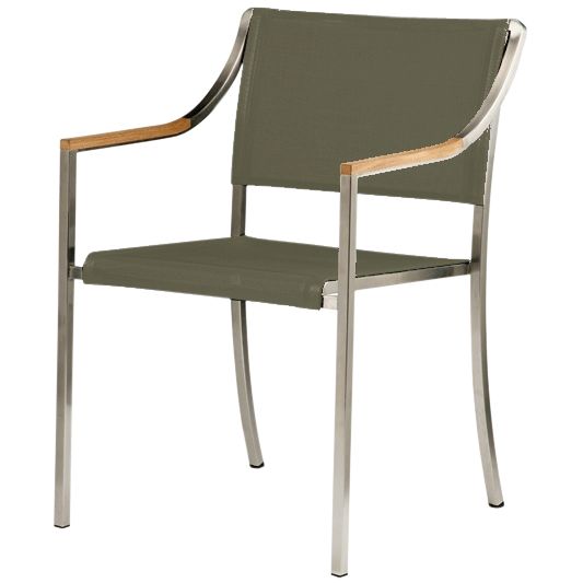 Barlow Tyrie Quattro Stacking Armchair, Titanium