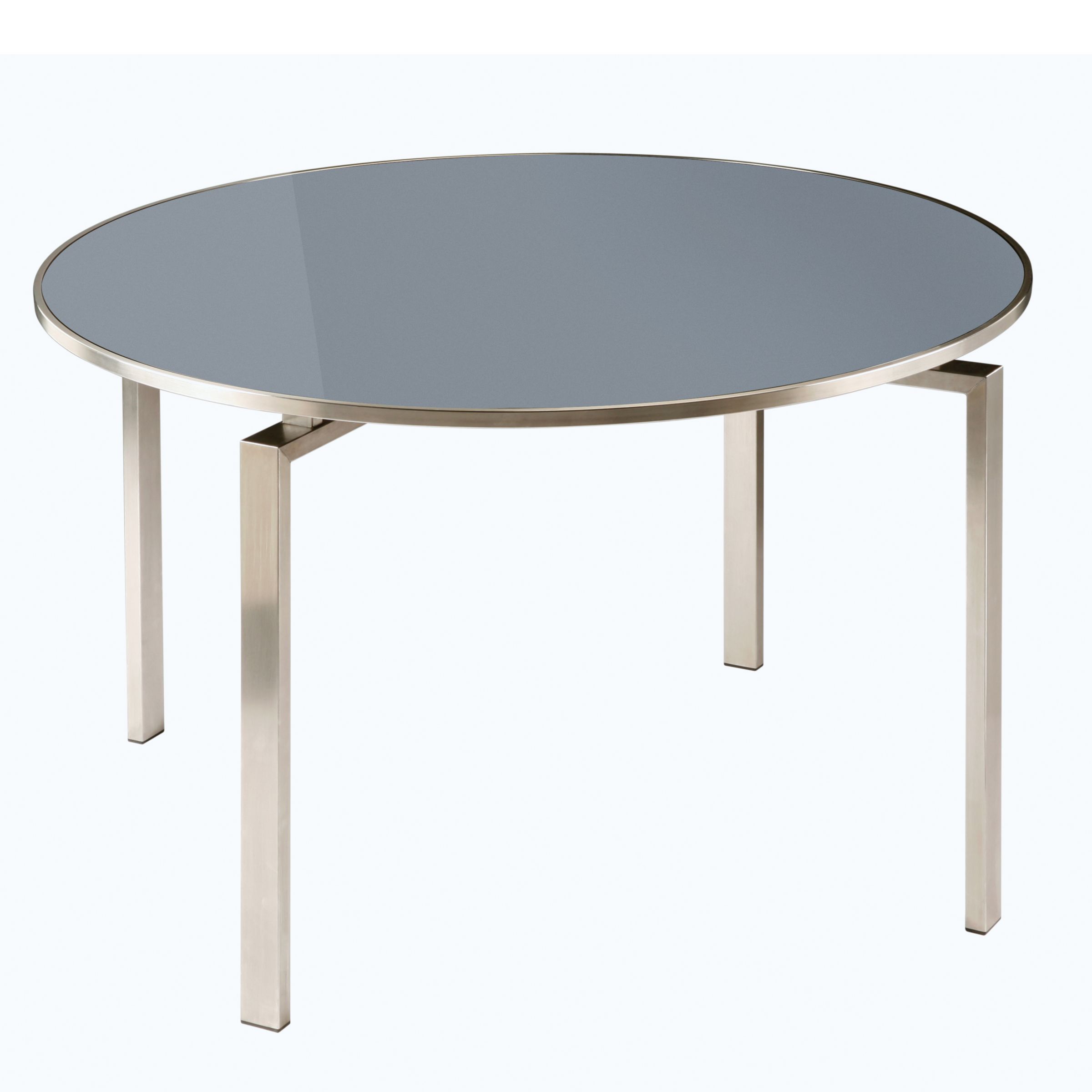 Mercury Round Dining Table, Platinum