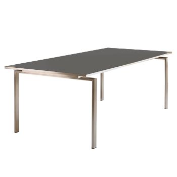 Barlow Tyrie Mercury Rectangular 8 Seater Outdoor Dining Table, Platinum, width 220cm