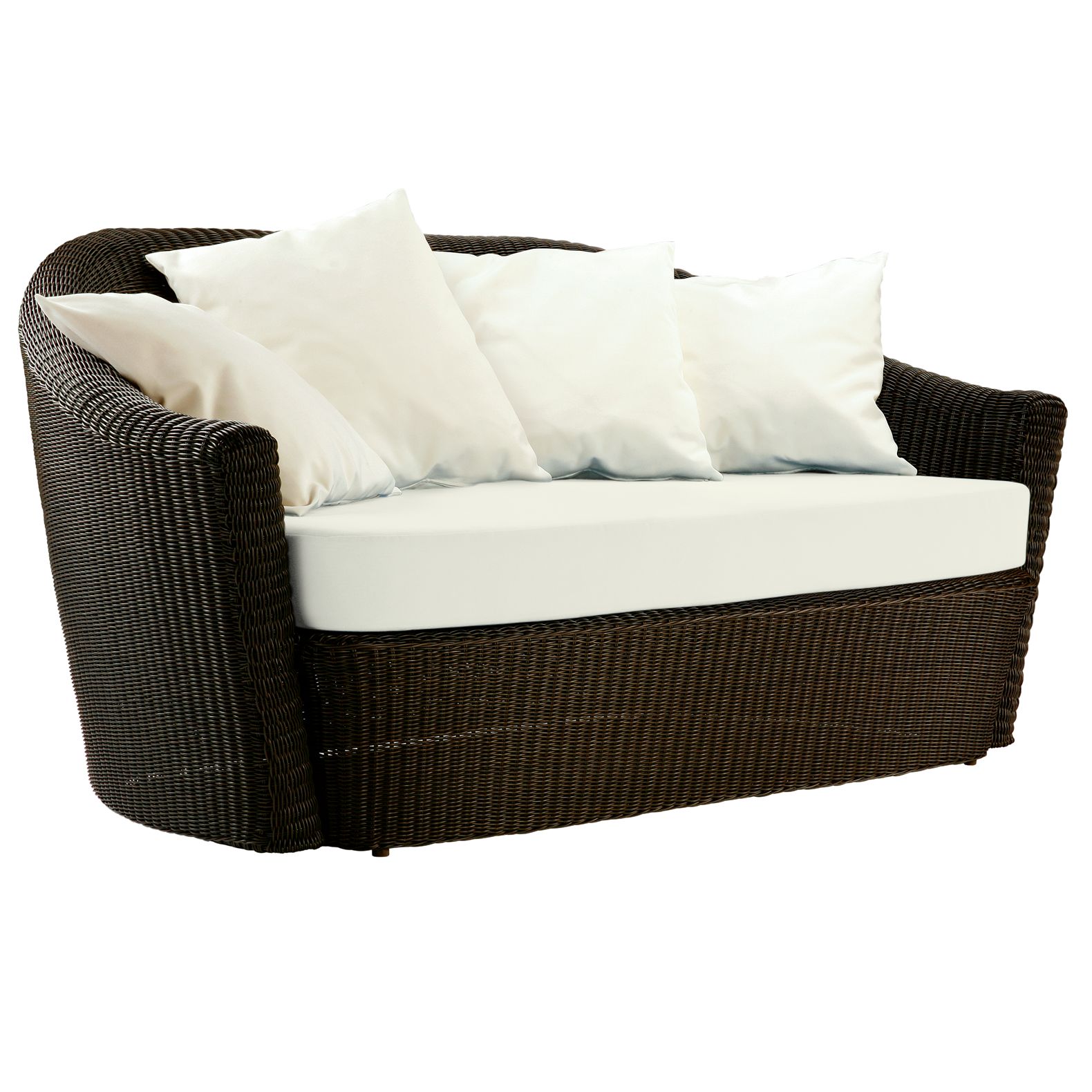 Barlow Tyrie Dune 2 Seat Outdoor Sofa, Java / White Sand, width 162cm