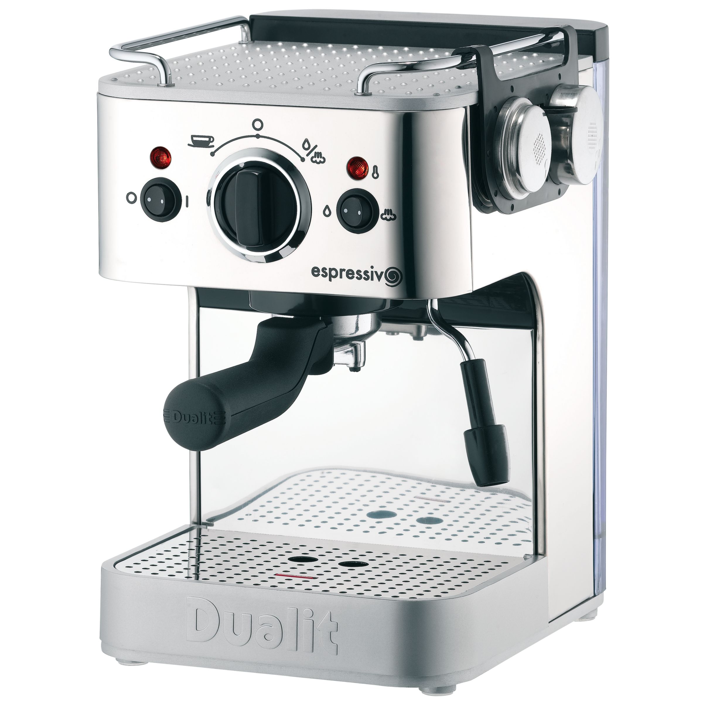 Dualit Espressivo 79000 Coffee Machine, Polished Steel with Frothing Jug at JohnLewis