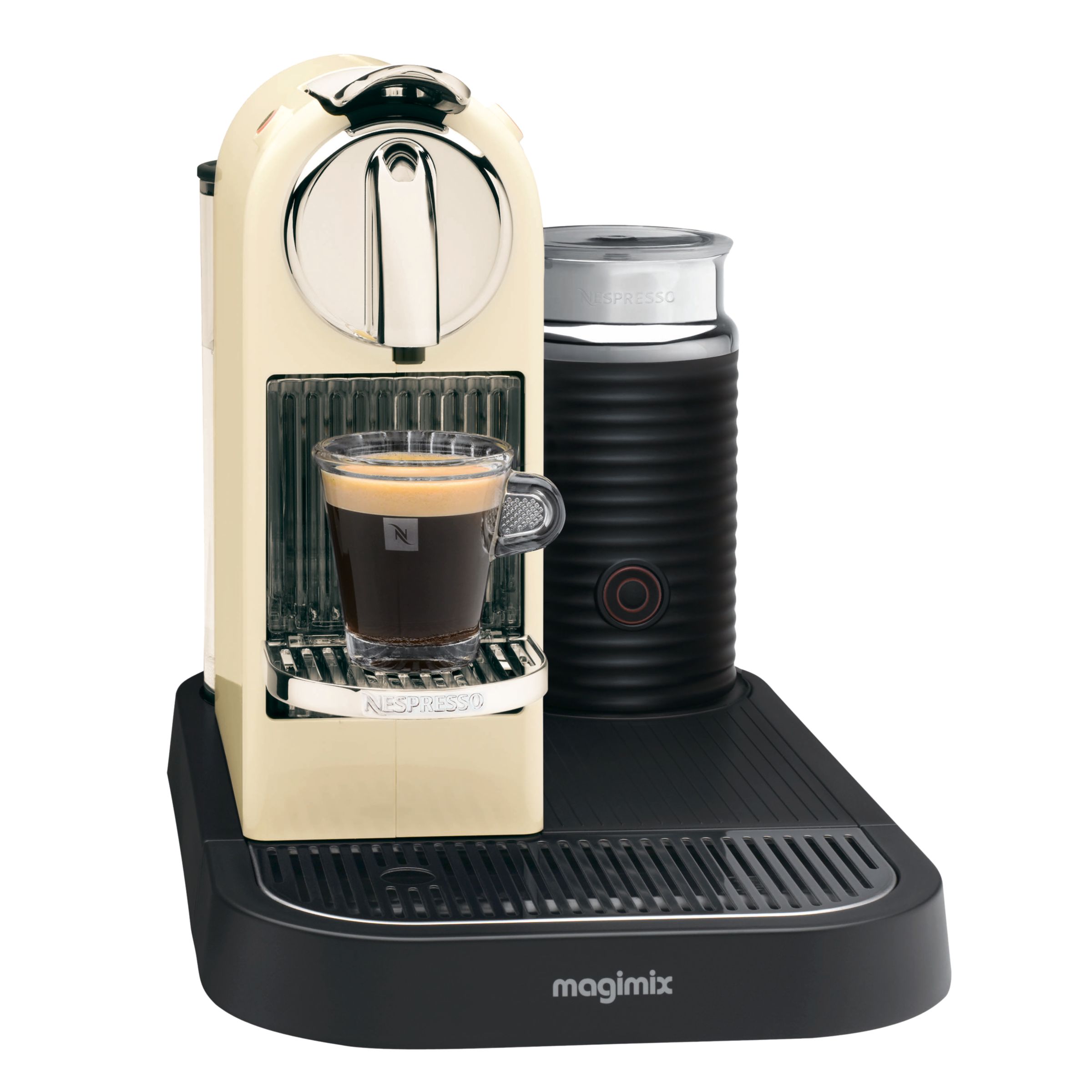 Nespresso 190 CitiZ and Milk Coffee Maker by Magimix, Cream at John Lewis