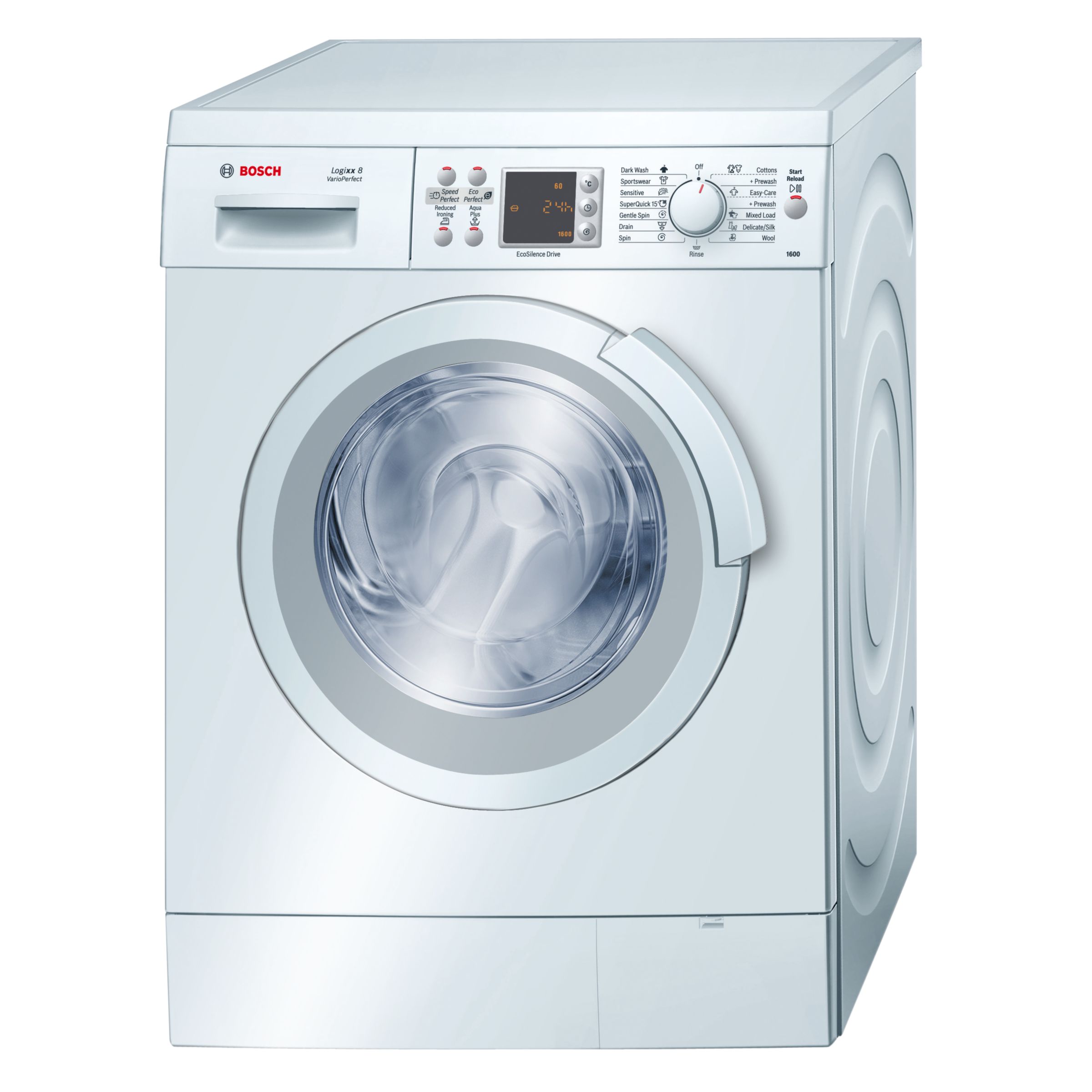Bosch Logixx WAS32460GB Washing Machine, White at John Lewis