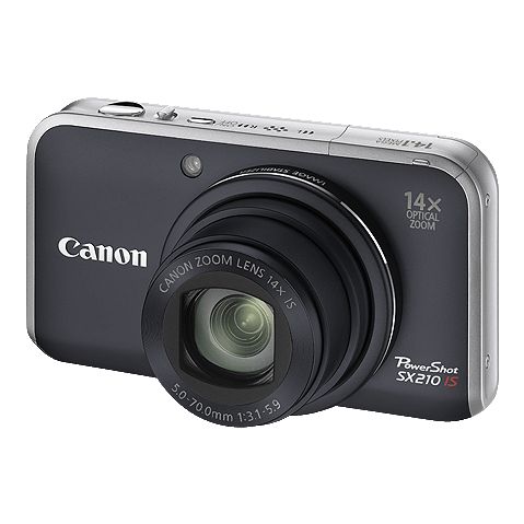 Canon Powershot SX210 IS Digital Camera, Black at JohnLewis