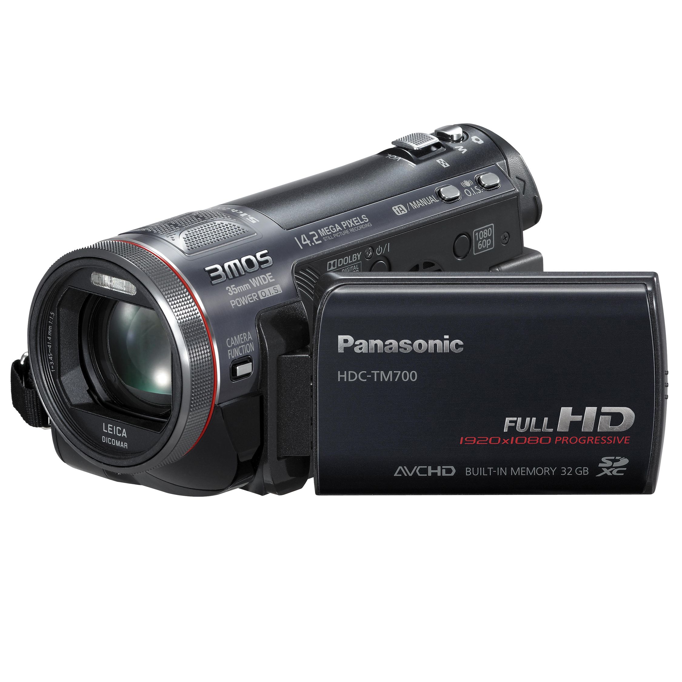 Panasonic HDC-TM700EB-K High Definition 32GB Hard Drive SD Camcorder at John Lewis