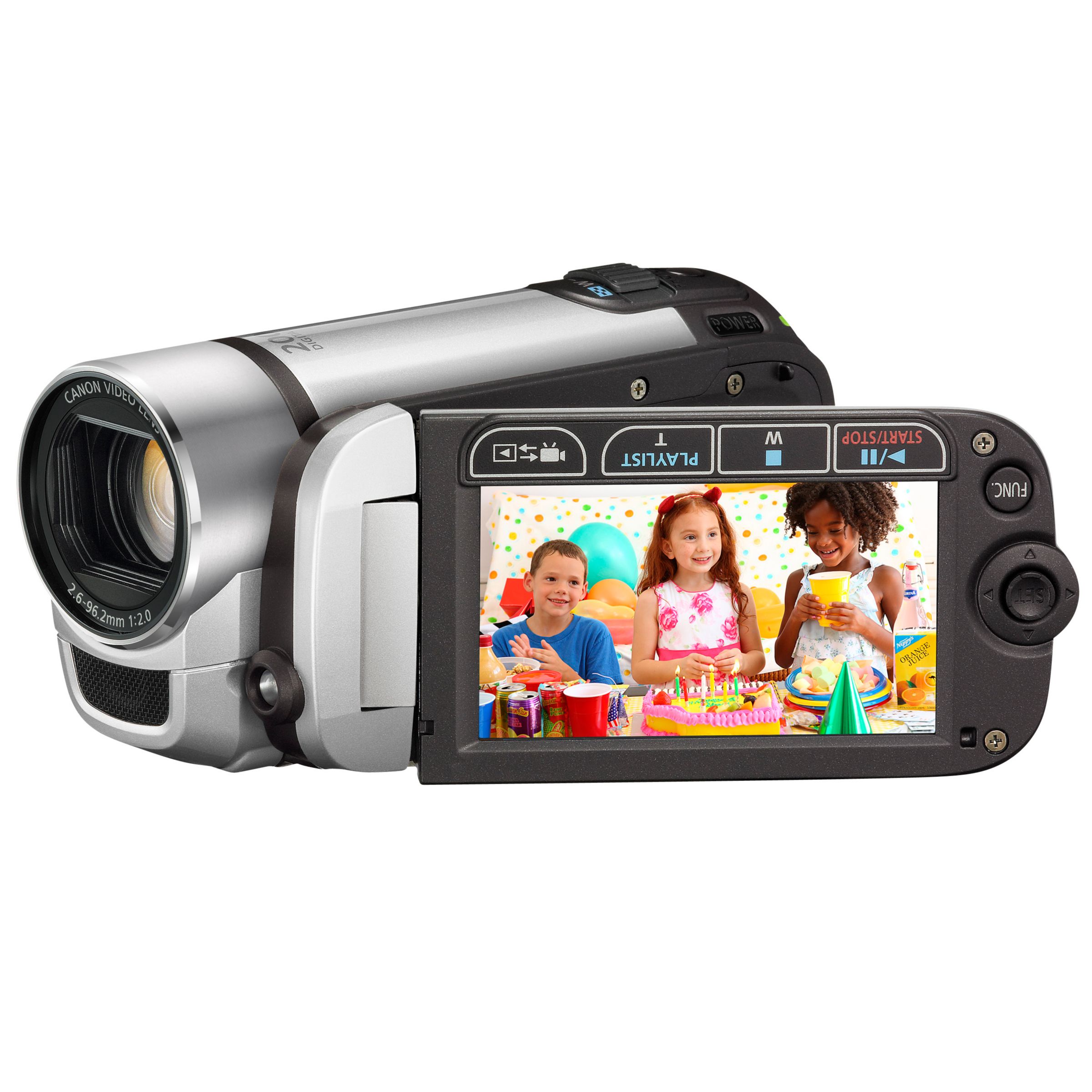 Canon FS306 SD Camcorder and Kit, Silver at John Lewis