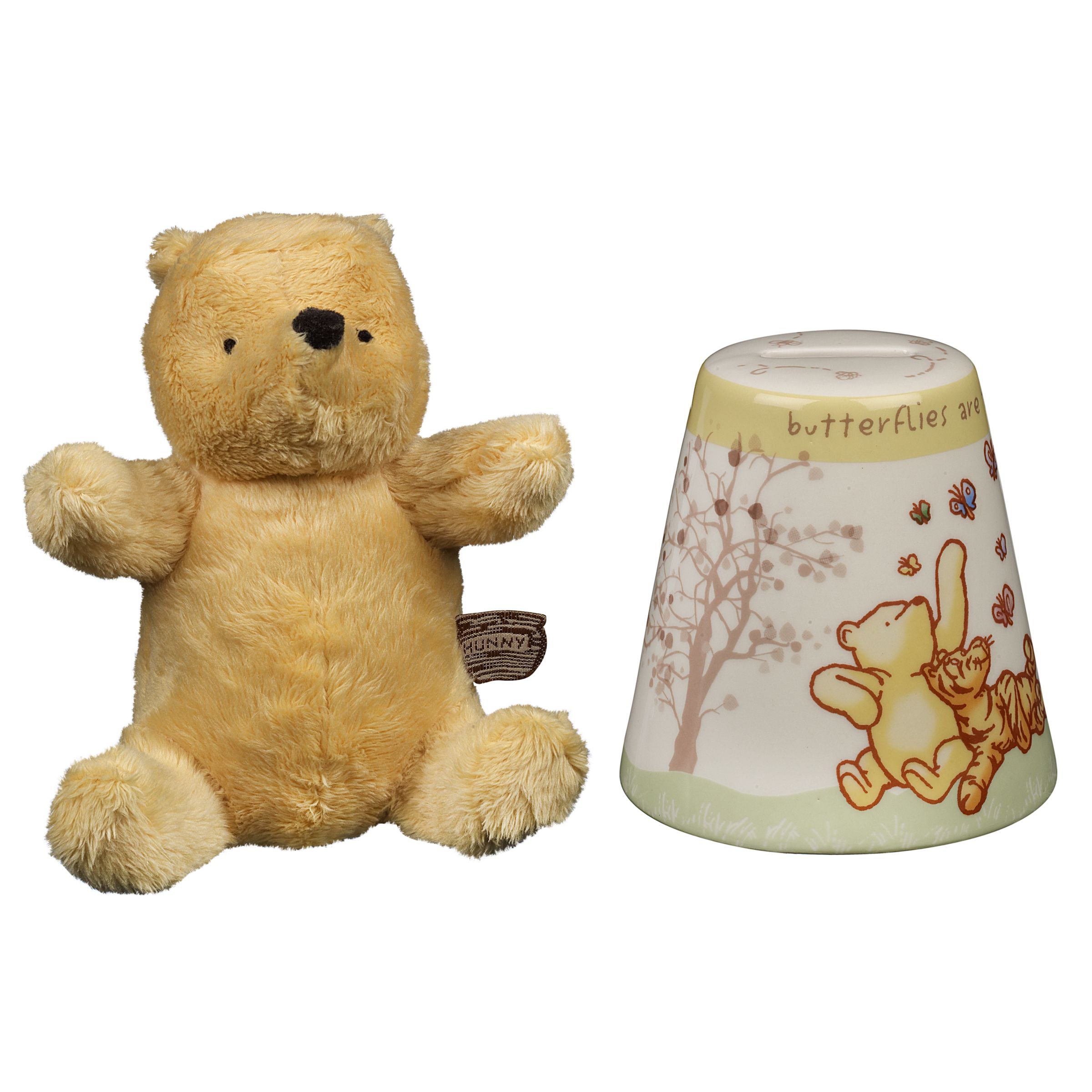 Winnie the Pooh Money Bank and Soft Toy