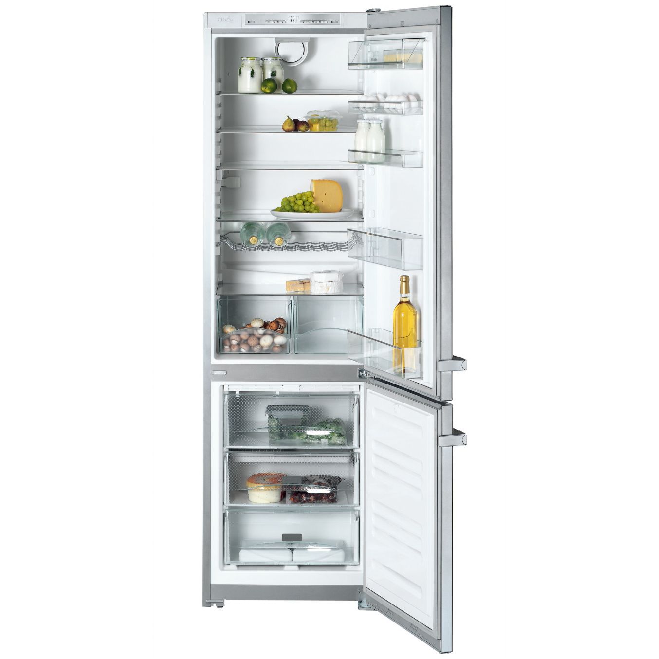 Miele KFN12923SDEDT Fridge Freezer, Stainless Steel at John Lewis