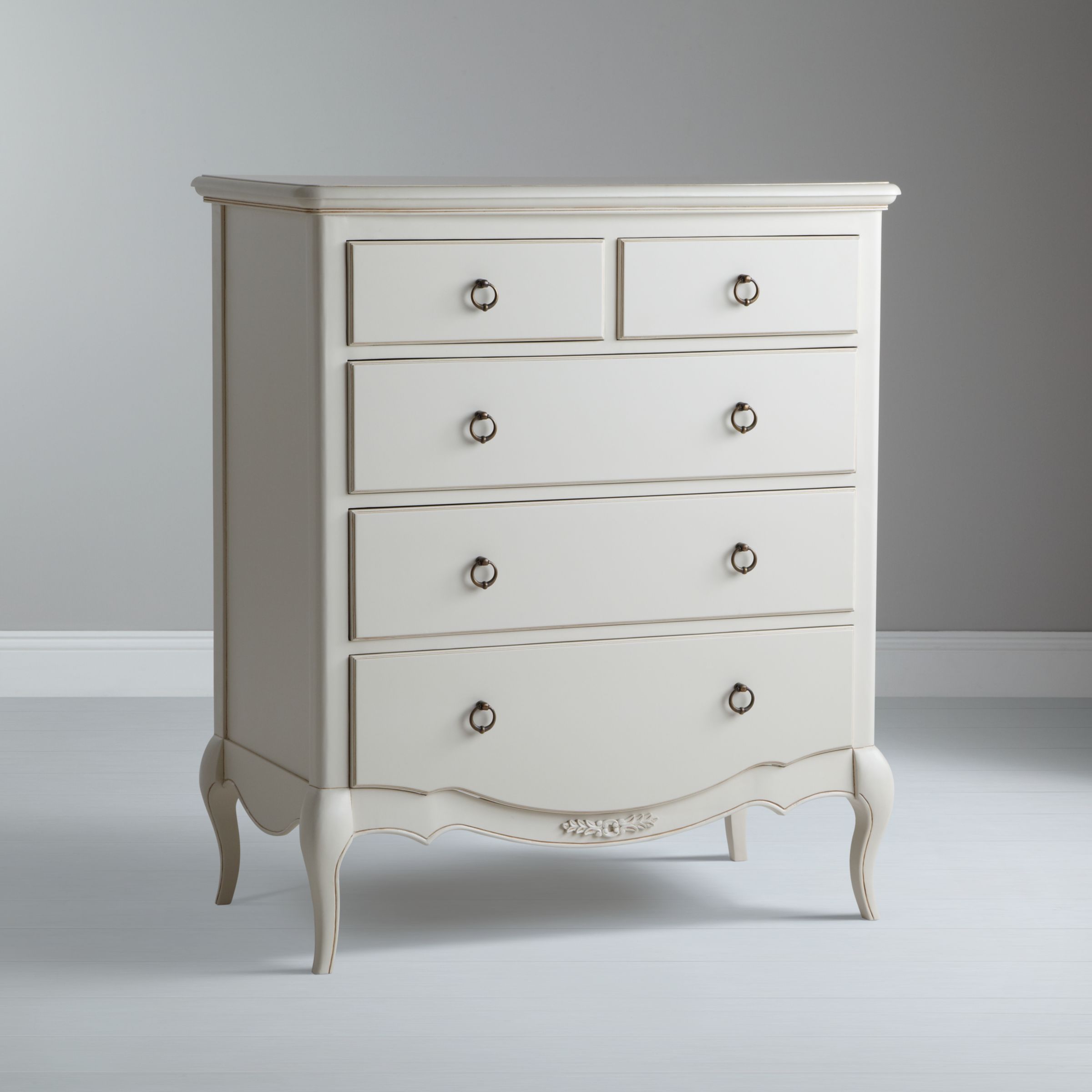 John Lewis Sophia 3 + 2 Drawer Chest, Ivory at John Lewis