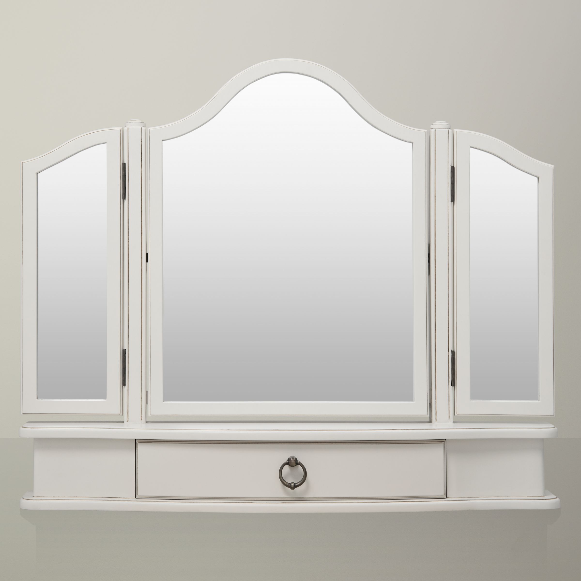 John Lewis Sophia Dressing Table Mirror, Ivory at John Lewis