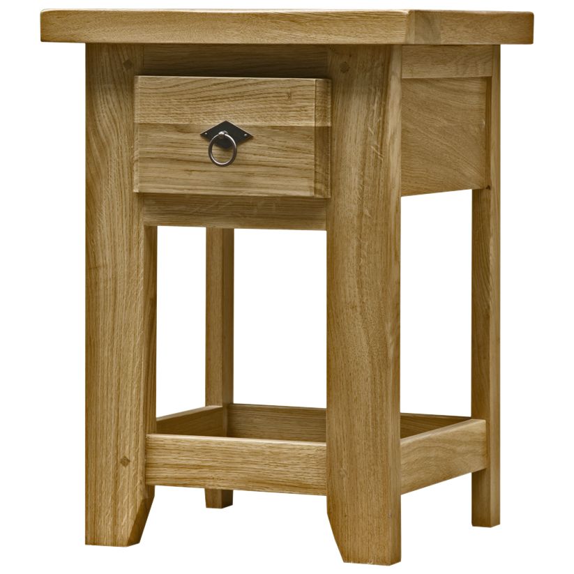 John Lewis Ardennes 1 Drawer Bedside Table, Sarlat at John Lewis