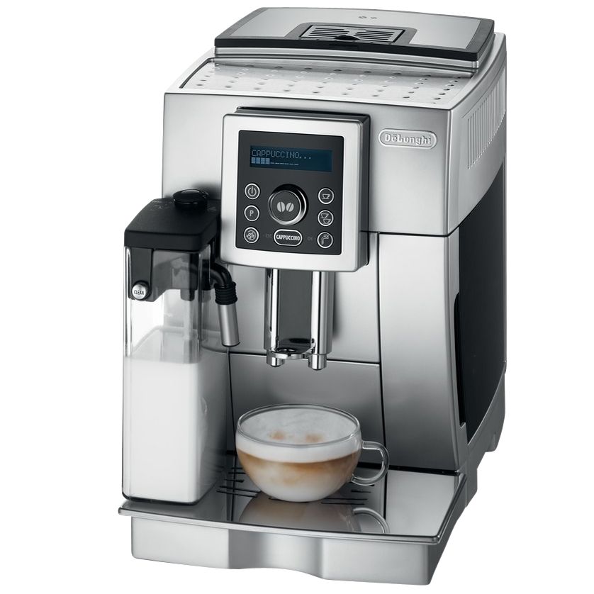 DeLonghi Perfecta ECAM23.450.S Coffee Maker, Silver/Stainless Steel at John Lewis