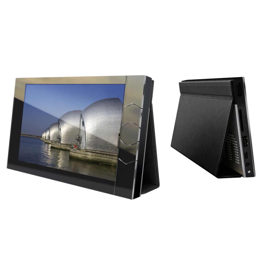 ALBUM Portable Digital Photo Viewer/Album, 7 Inch, Black/Silver