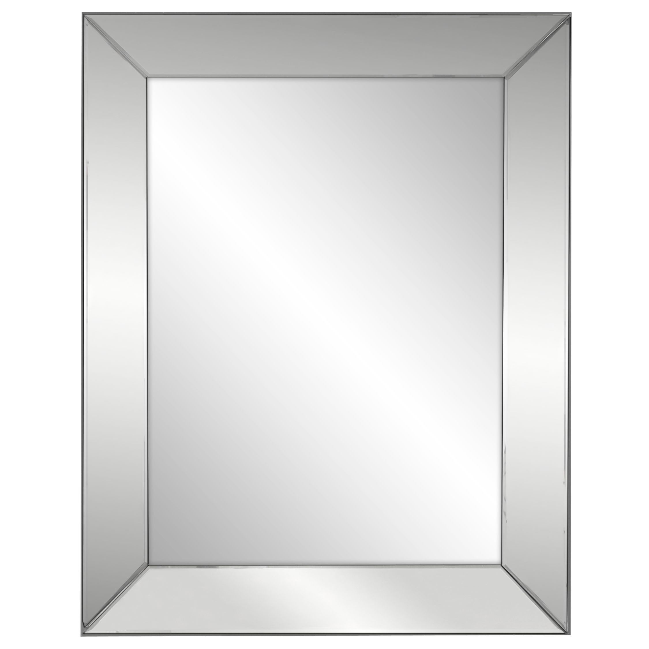 John Lewis Trinity Wall Mirror, 90 x 70cm at John Lewis