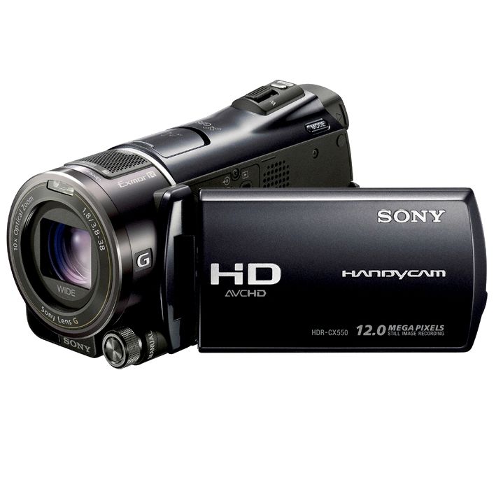 Sony HDR-CX550VE High Definition 64GB Flash Memory/Memory Stick Camcorder, Black at John Lewis