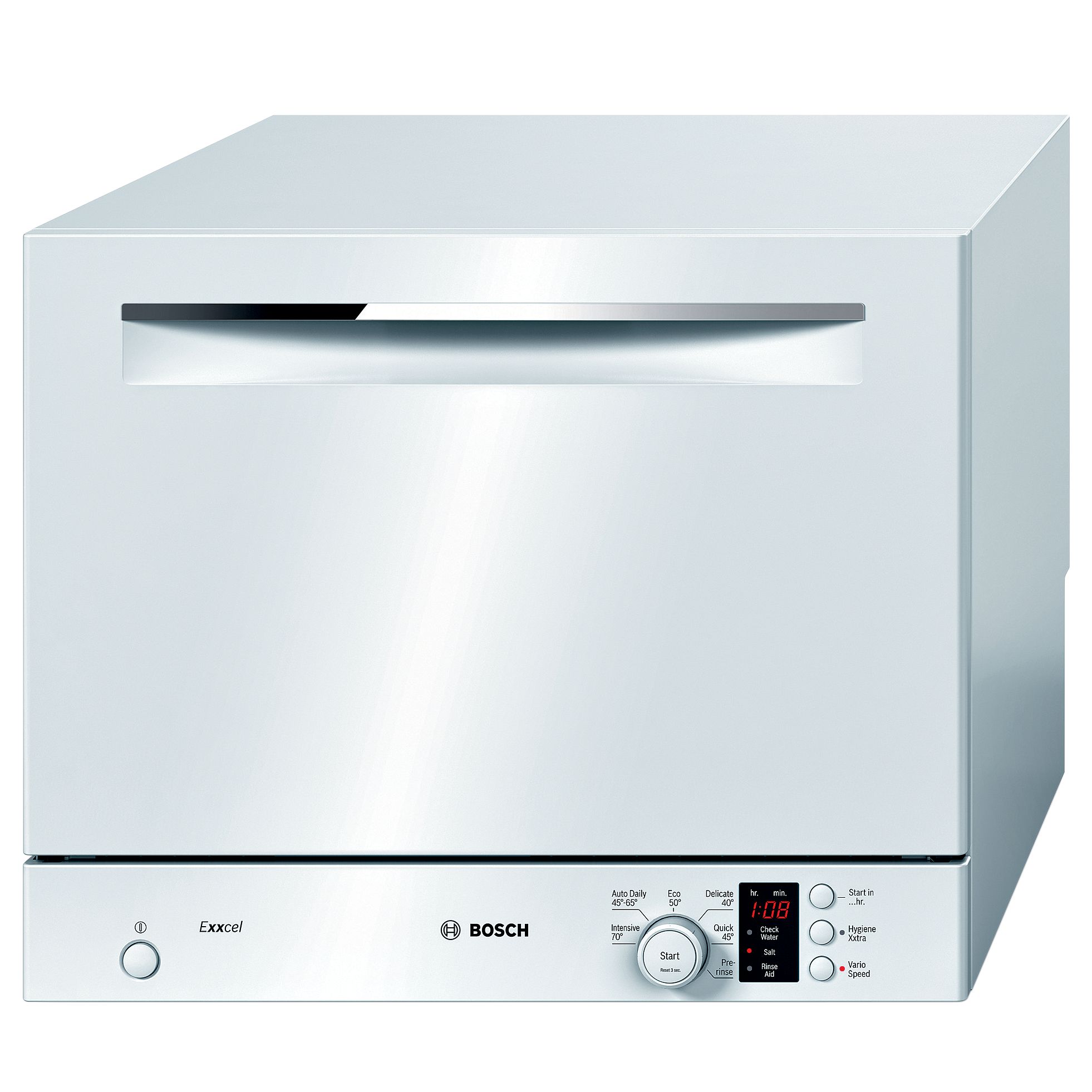 Bosch SKS60E02GB Compact Dishwasher, White at John Lewis