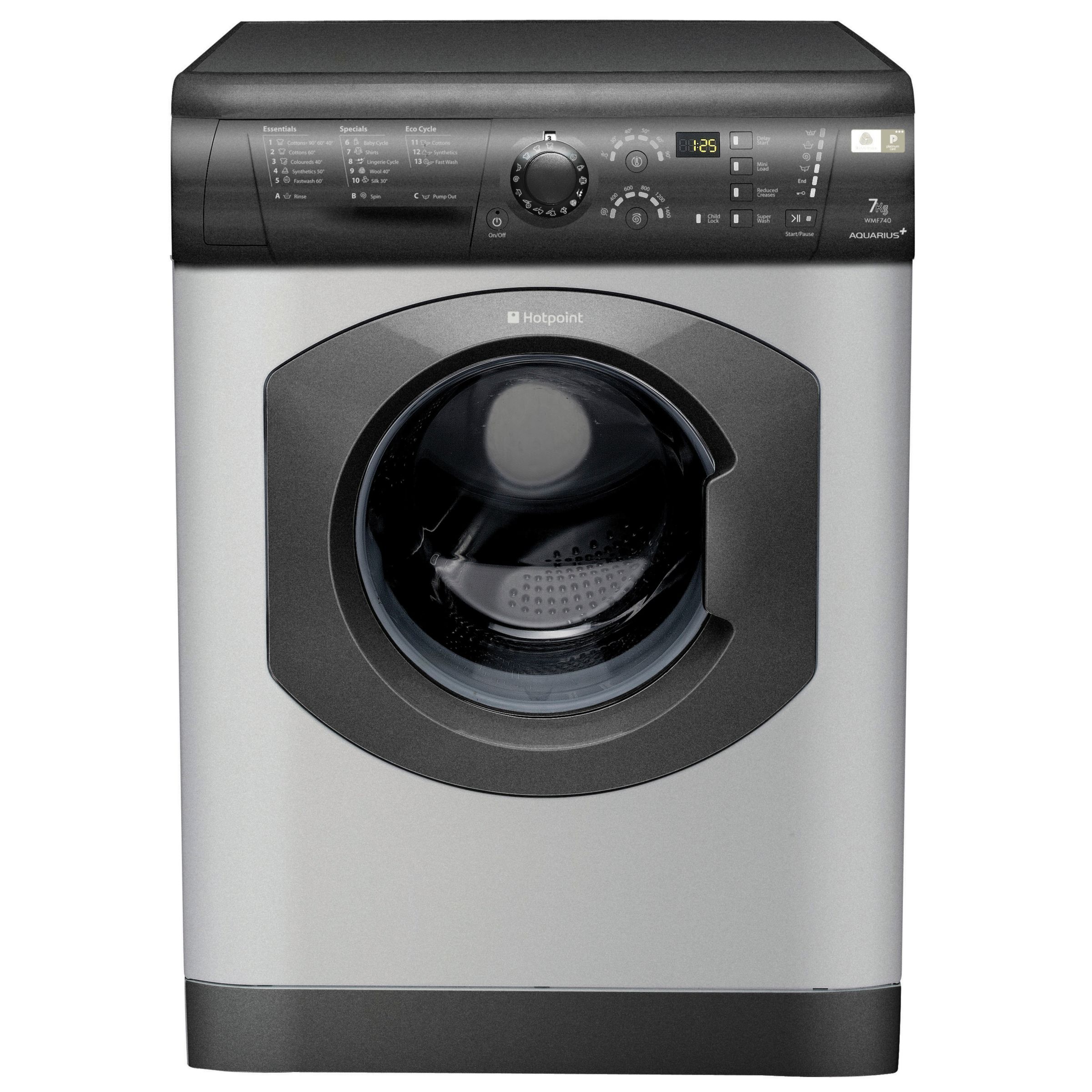 Hotpoint WMF740G Washing Machine, Graphite at John Lewis