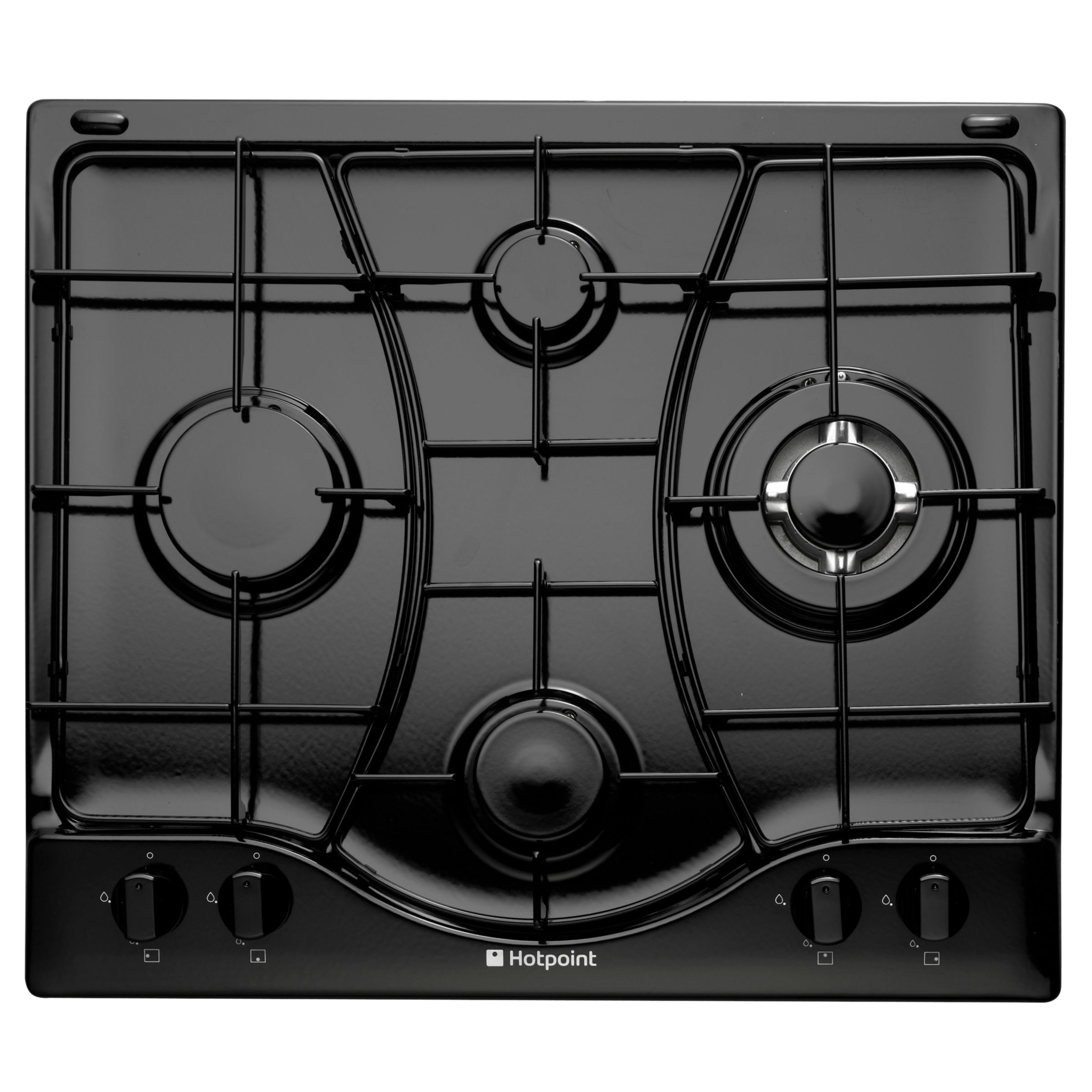 Hotpoint GF640K Gas Hob, Black