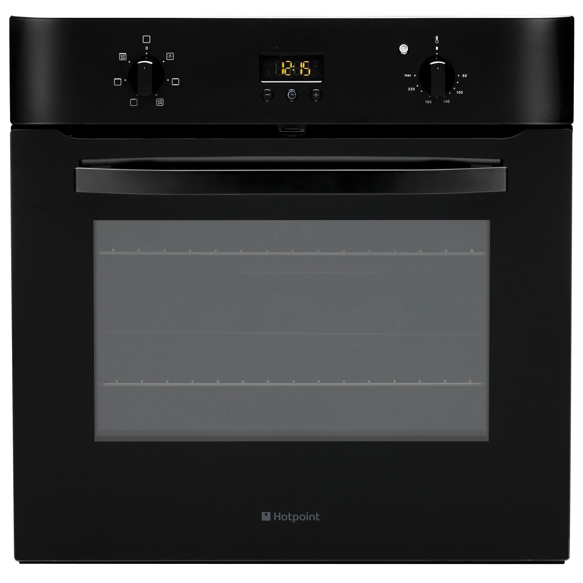 Hotpoint SH53K Single Electric Oven, Black at John Lewis