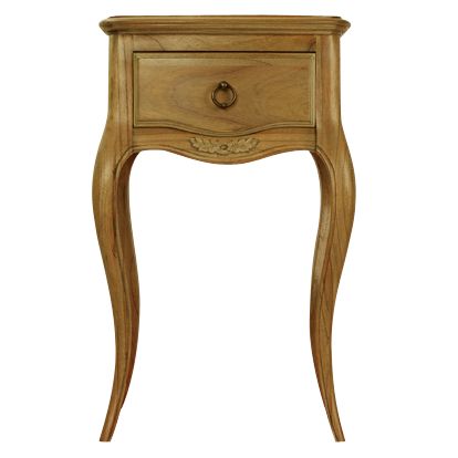 Sophia 1 Drawer Bedside Table, Natural