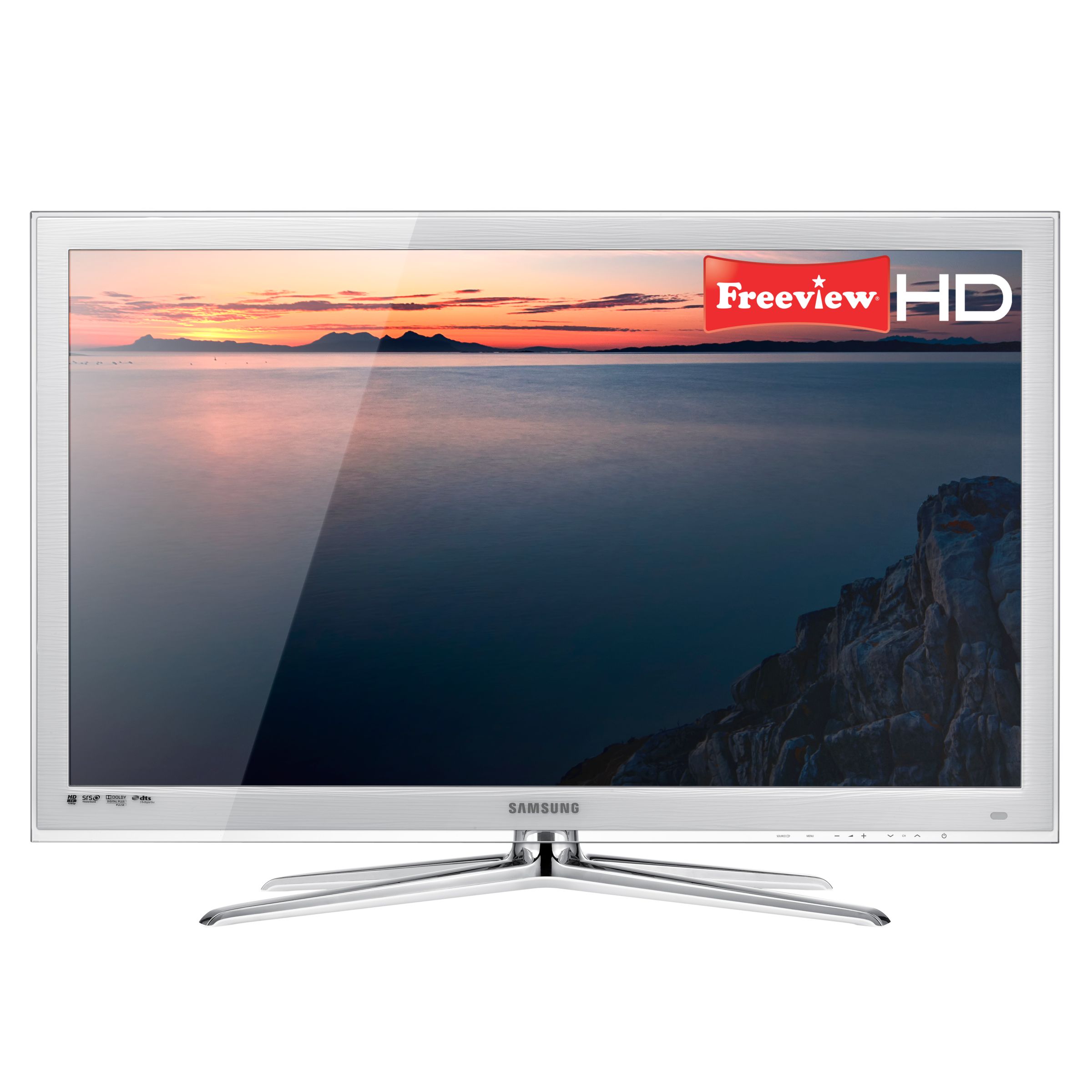 Samsung UE32C6510 LED HD 1080p Digital Television, 32 Inch with Built-in Freeview HD, White at JohnLewis