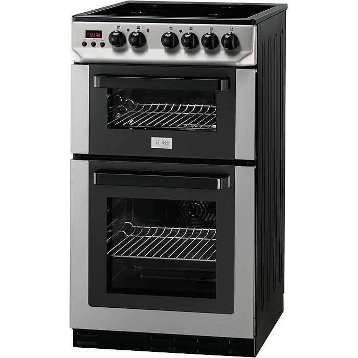 Zanussi ZCV563DX Electric Cooker, Stainless Steel at John Lewis