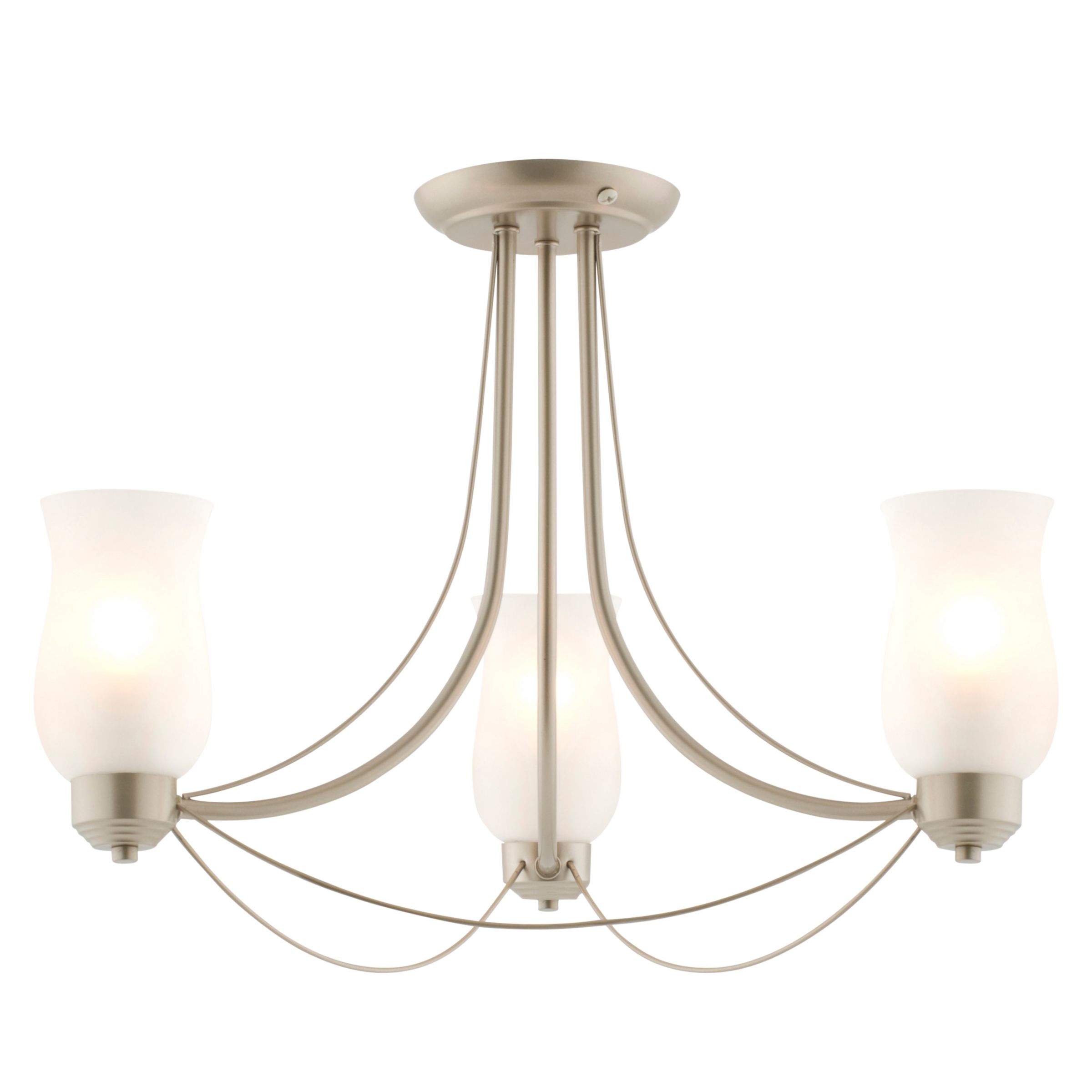 John Lewis Lucille Ceiling Light, 3 Arm