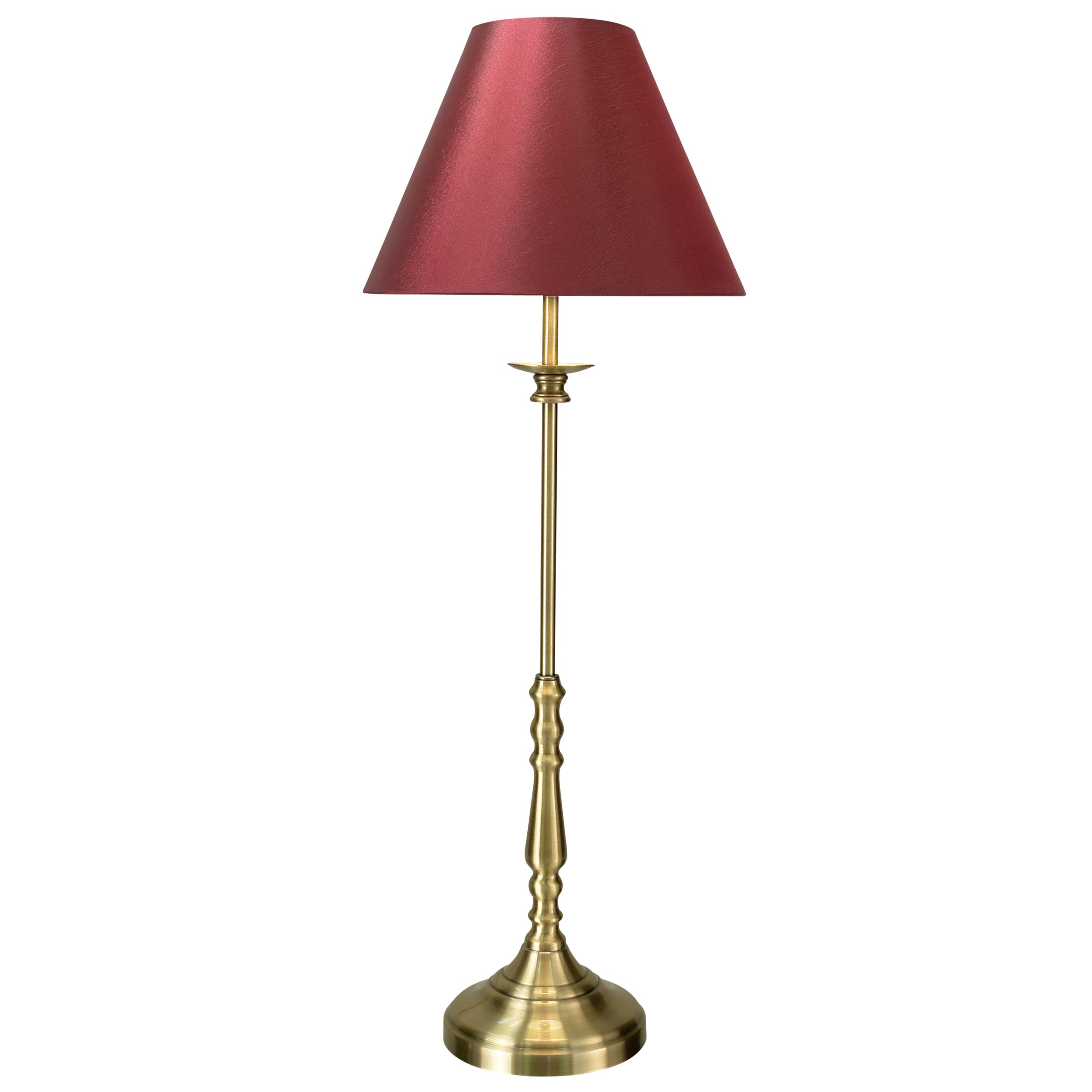 John Lewis Sloane Table Lamp, Claret