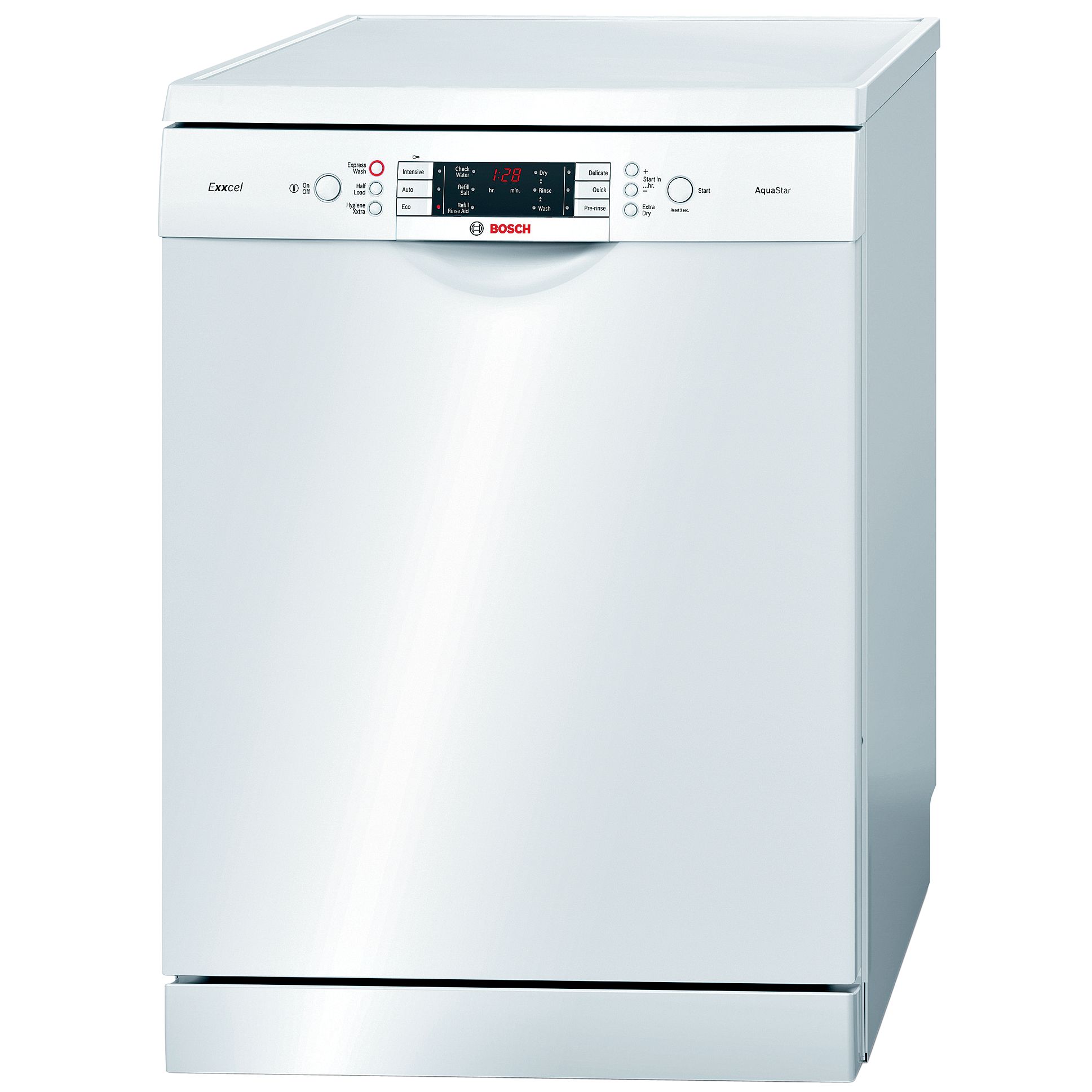 Bosch SMS63E12GB Dishwasher, White at JohnLewis