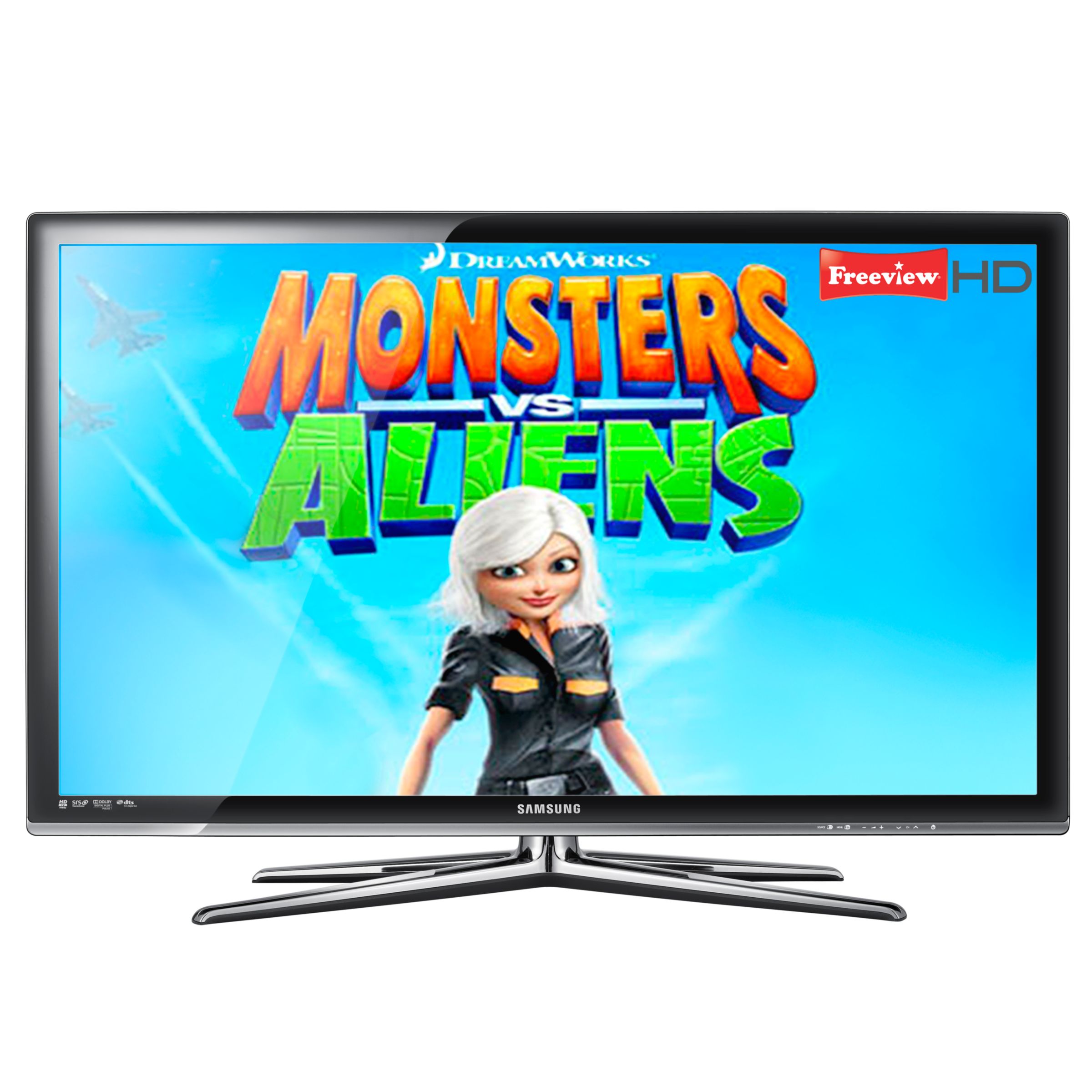 Samsung UE40C7000 LED 1080p 3D TV, 40" with FREE 3D Blu-ray Player & Shrek 3D Disc Box Set & Glasses at John Lewis