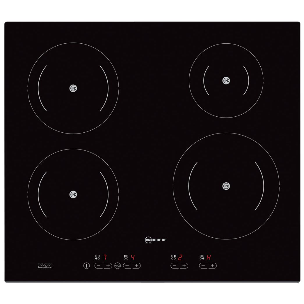 Neff T42D20X1 Ceramic Induction Hob, Black at John Lewis