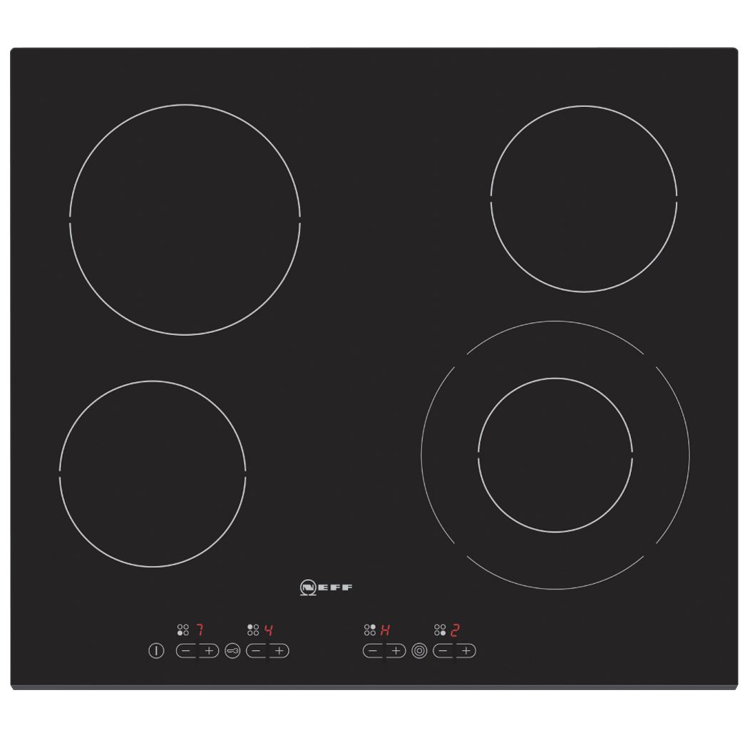 Neff T12D20X1 Ceramic Hob, Black at John Lewis