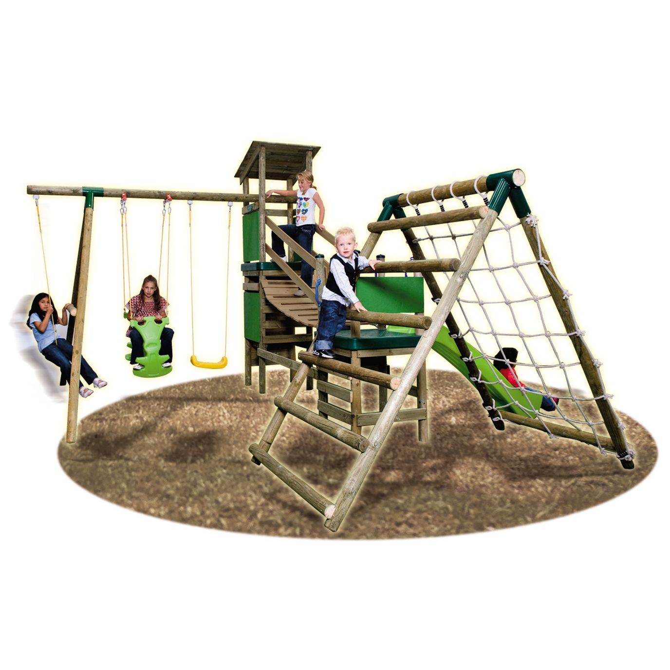 Little Tikes Marlow Bridge Climb n Slide Swingset