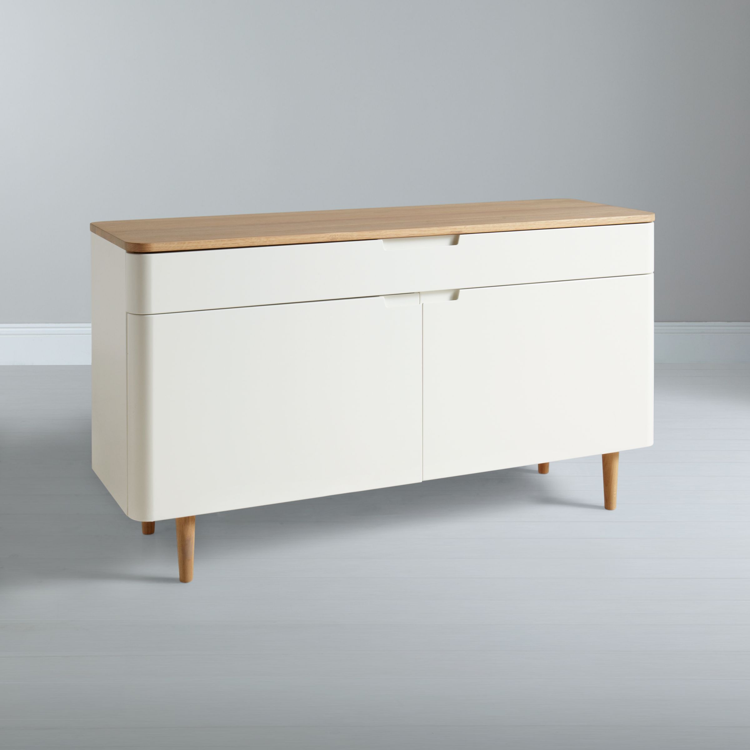 John Lewis Mira Sideboard, White at John Lewis