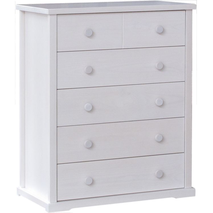 Boori Classic 5 Drawer Chest, Soft White