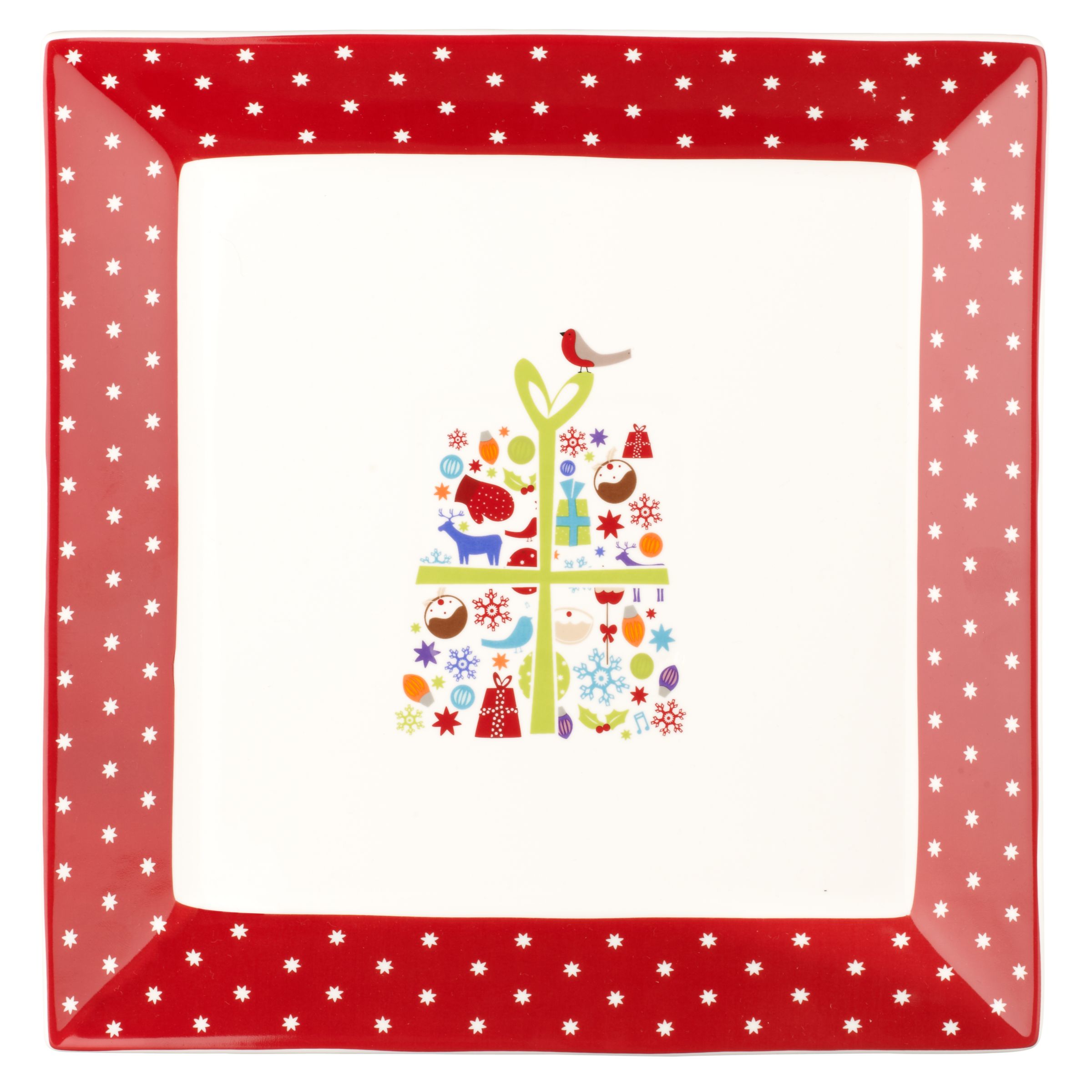 Christmas Parcel Square Platter